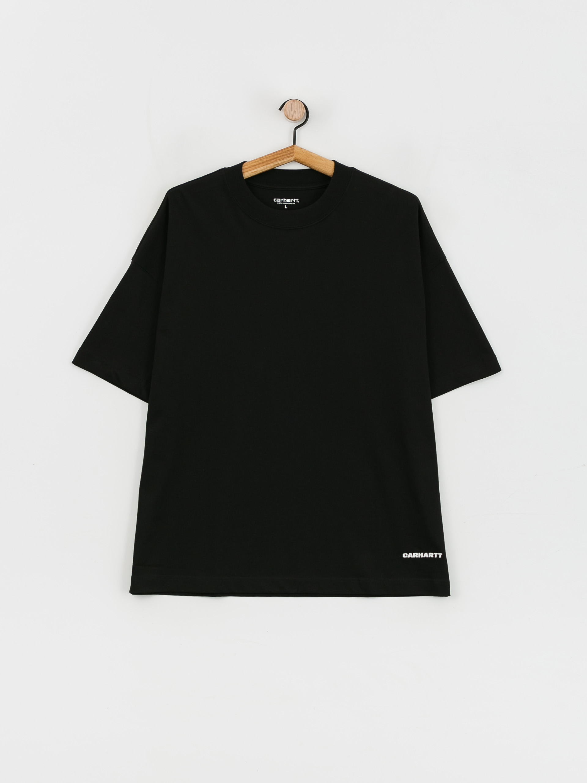 Tričko Carhartt WIP Link Script (black/white)