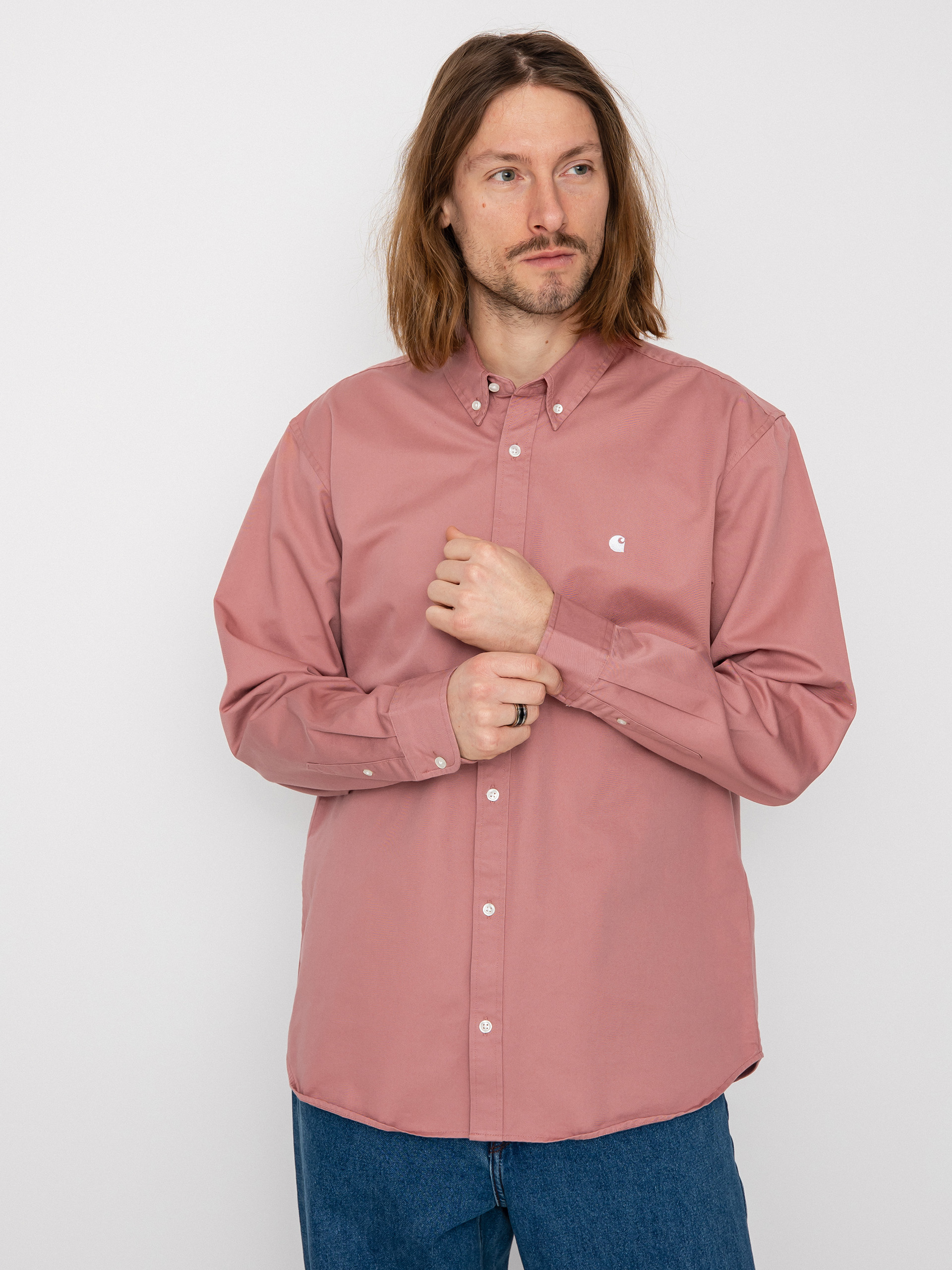 Košeľa Carhartt WIP Madison (dahlia/white)