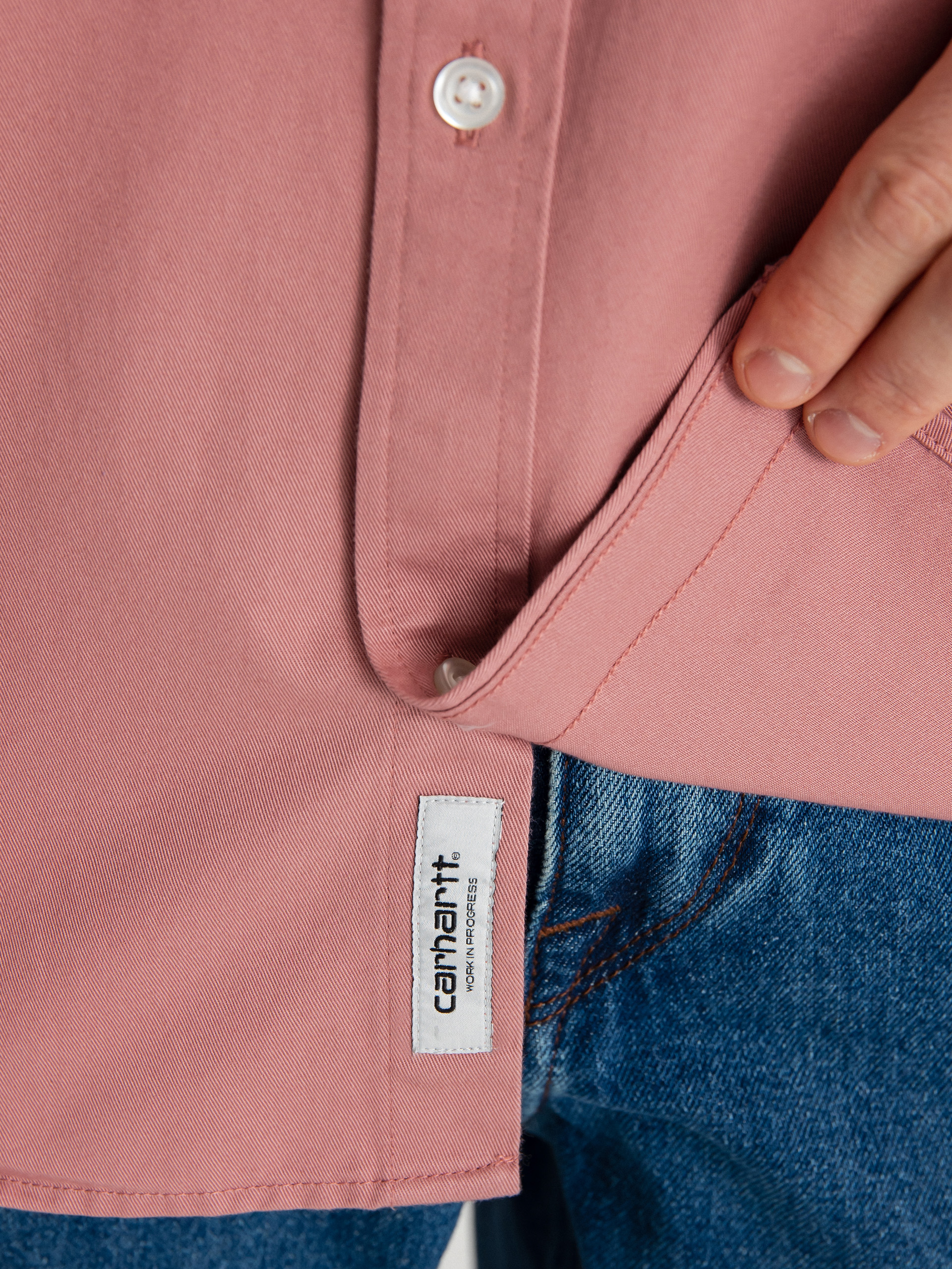 Košeľa Carhartt WIP Madison (dahlia/white)