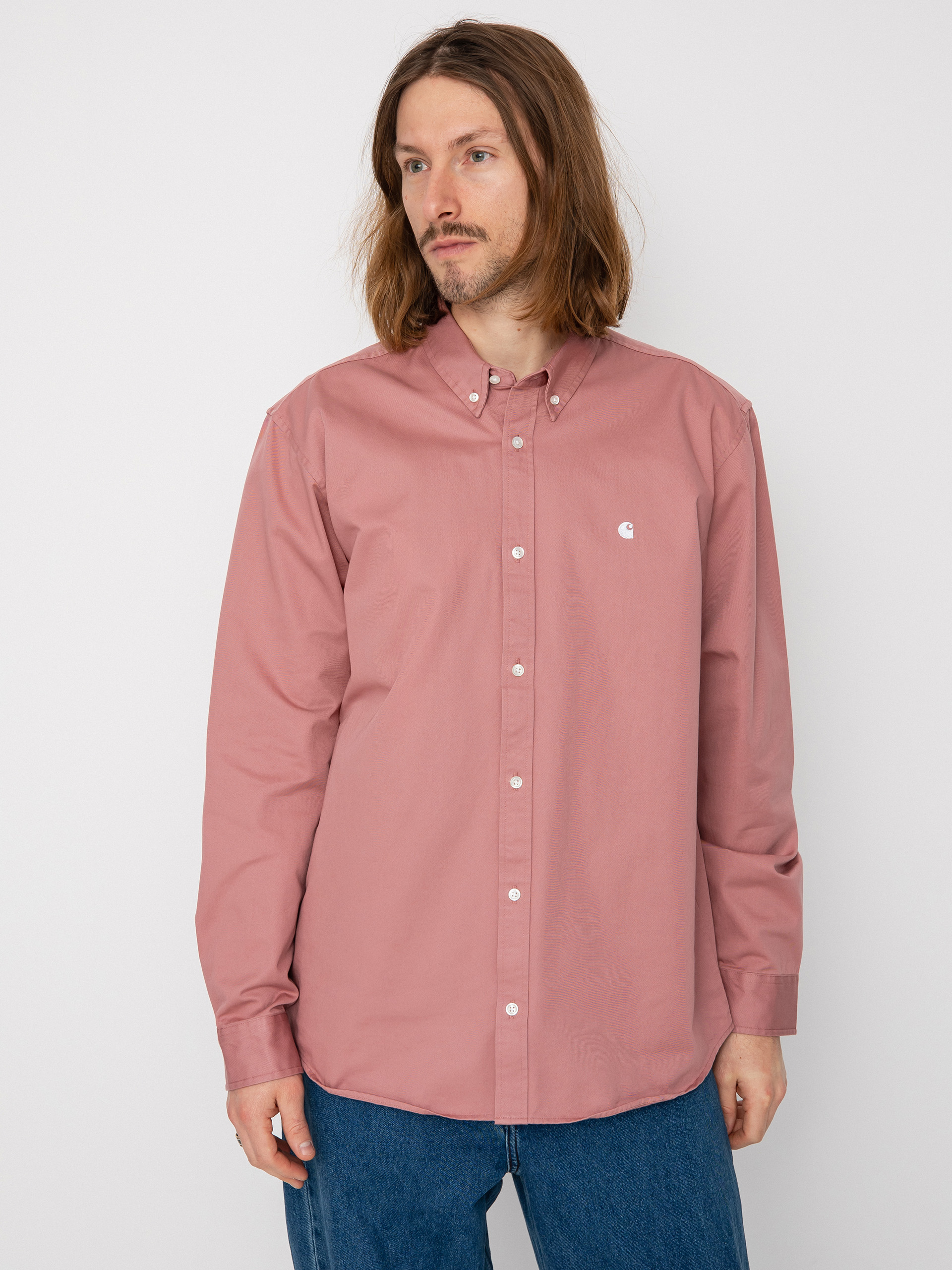 Košeľa Carhartt WIP Madison (dahlia/white)