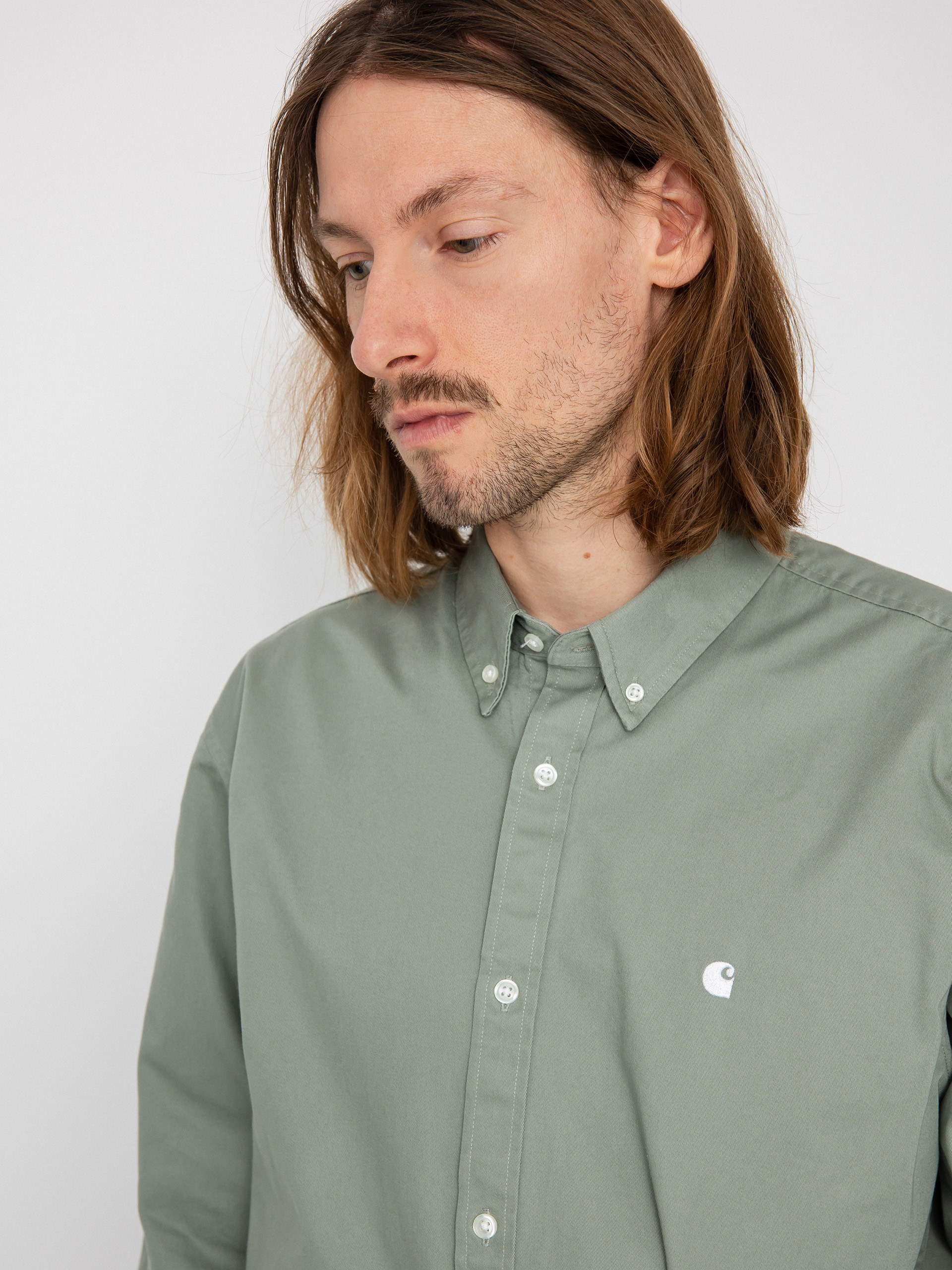 Košeľa Carhartt WIP Madison (yucca/white)