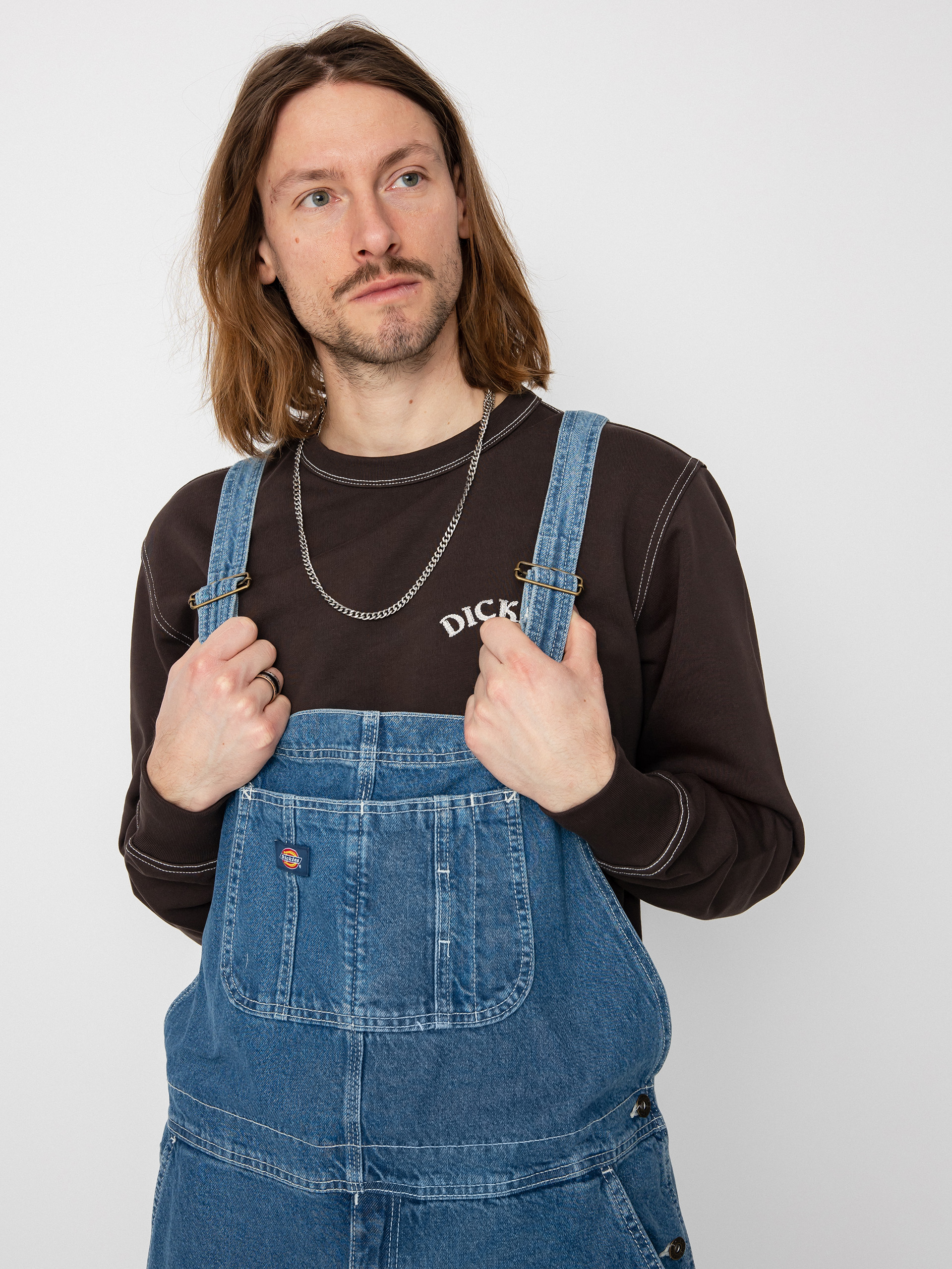 Nohavice Dickies Classic Denim Bib (classic blue)