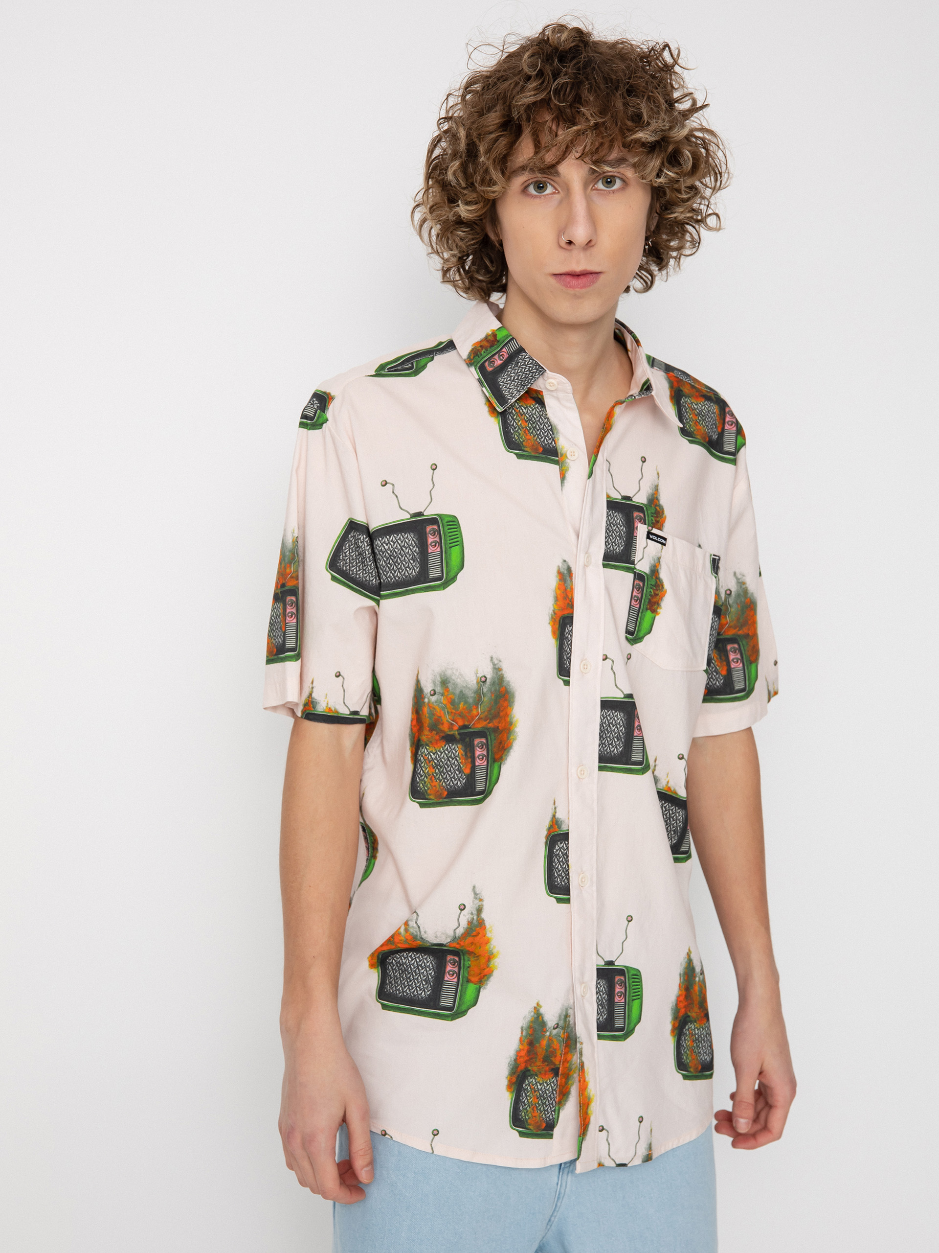 Košeľa Volcom Fa J Hager (whitecap grey)