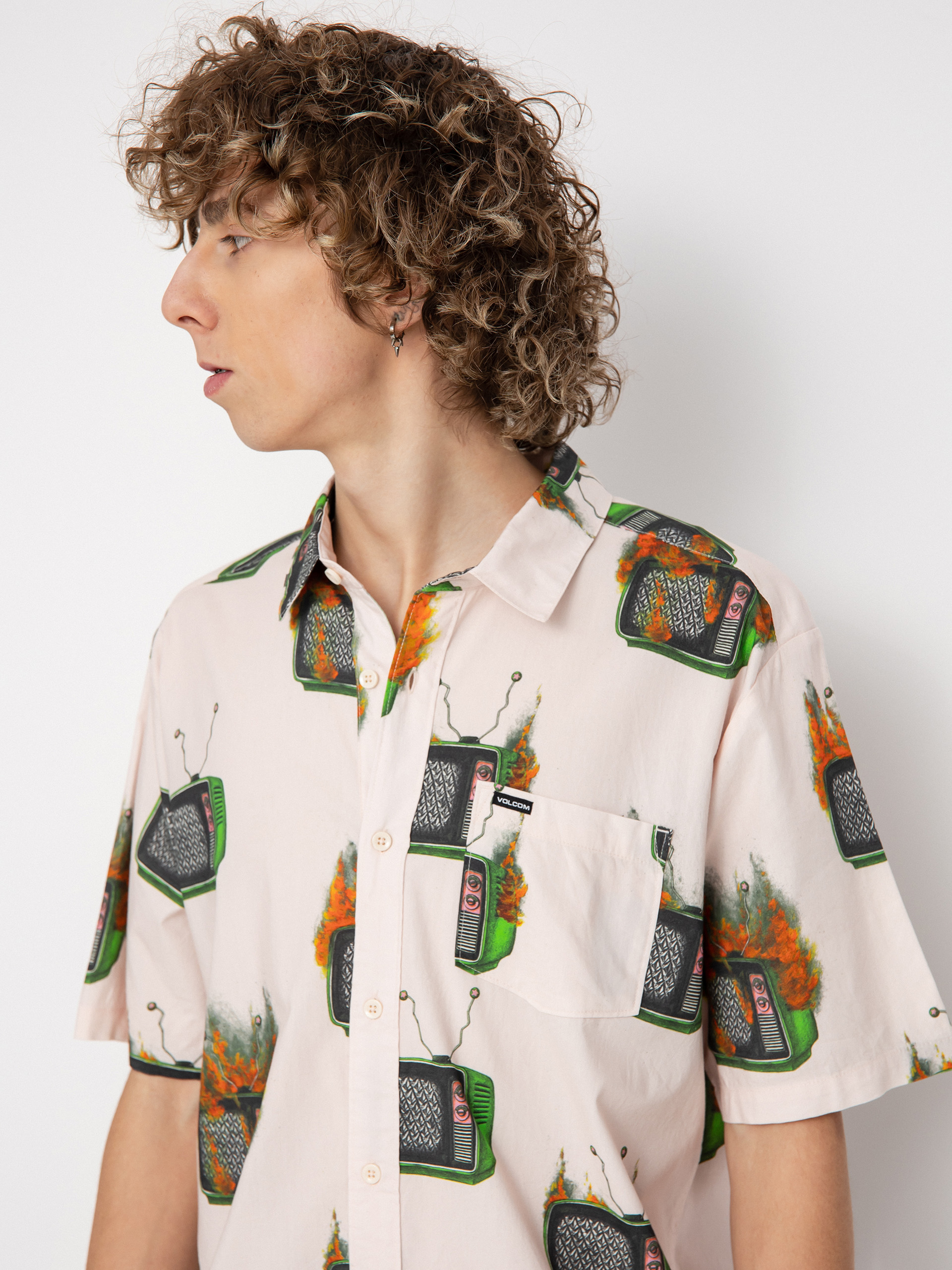 Košeľa Volcom Fa J Hager (whitecap grey)