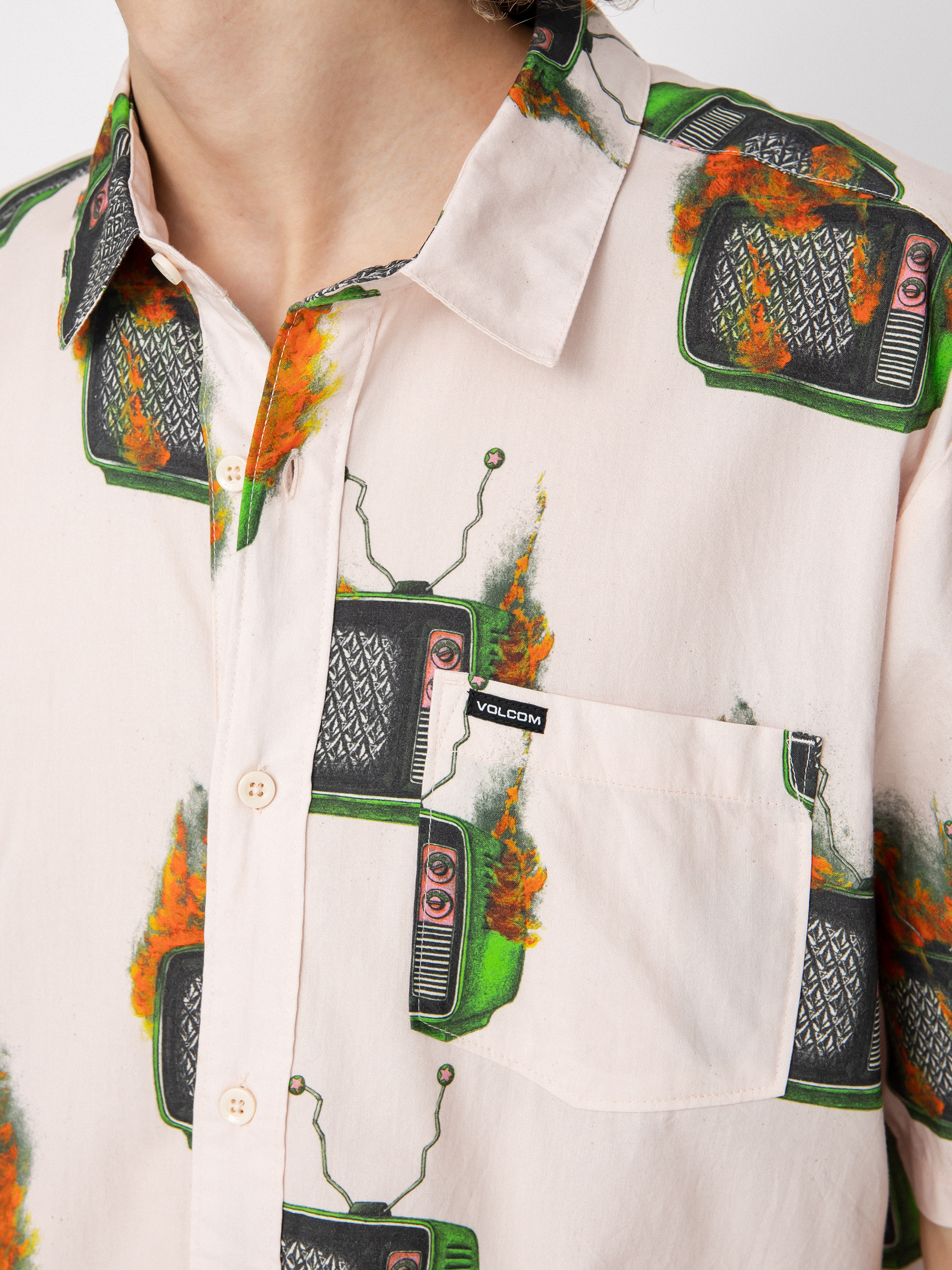 Košeľa Volcom Fa J Hager (whitecap grey)