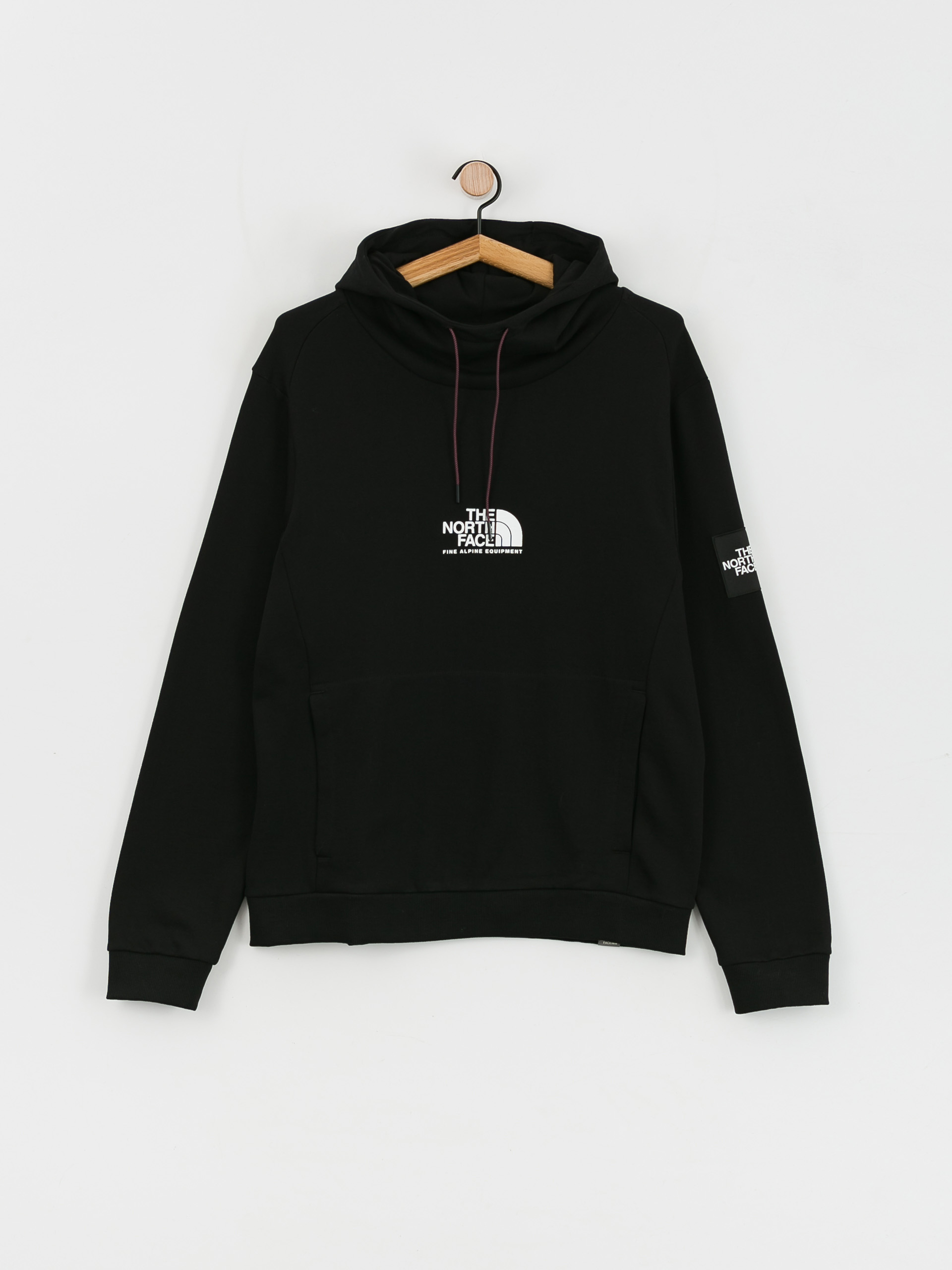 Mikina s kapucňou The North Face Fine Alpine HD (tnf black/purple cactus flower)