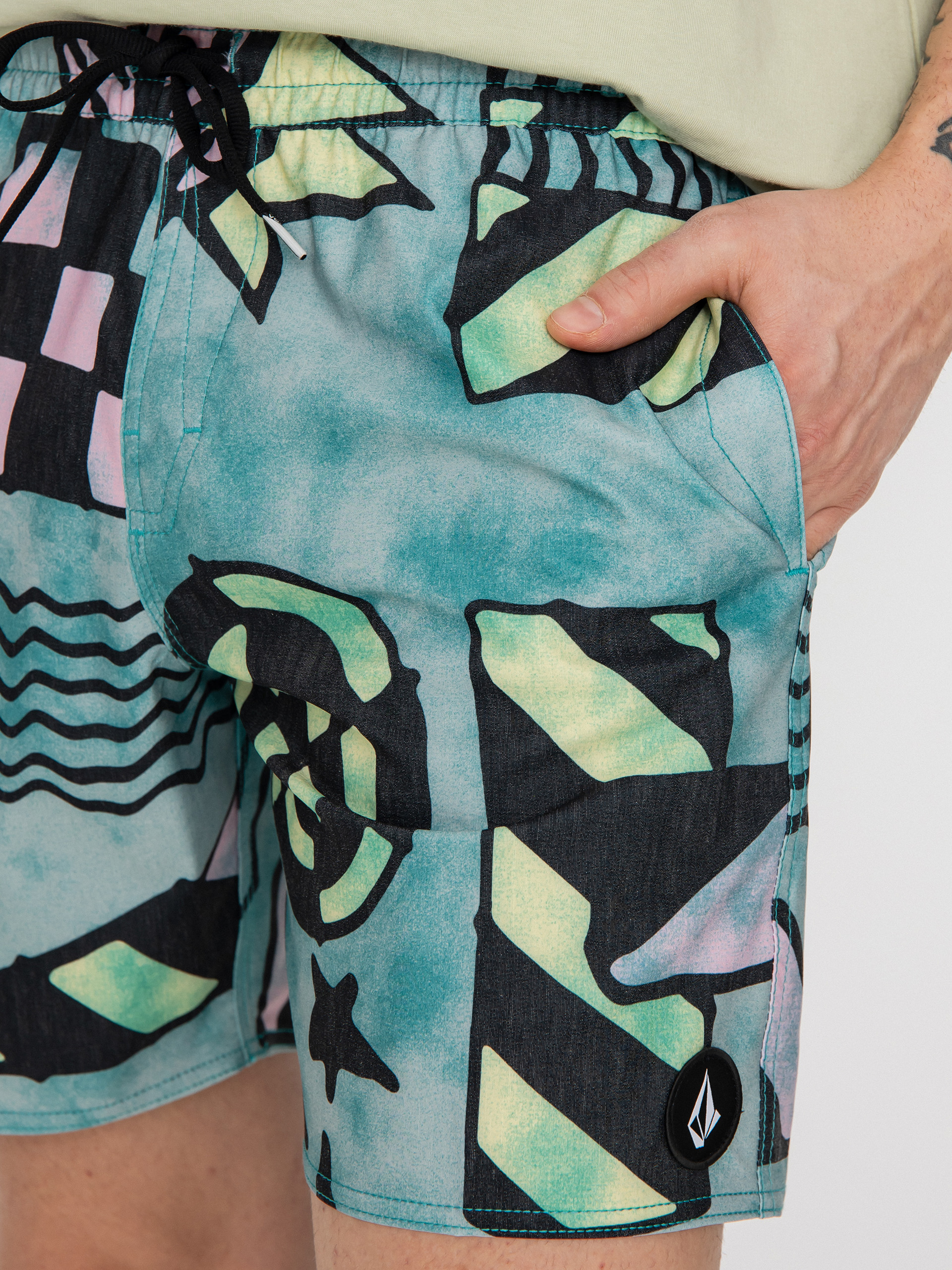 Kraťasy Volcom Chlorine Killer Stoney Trnk 17 (temple teal)