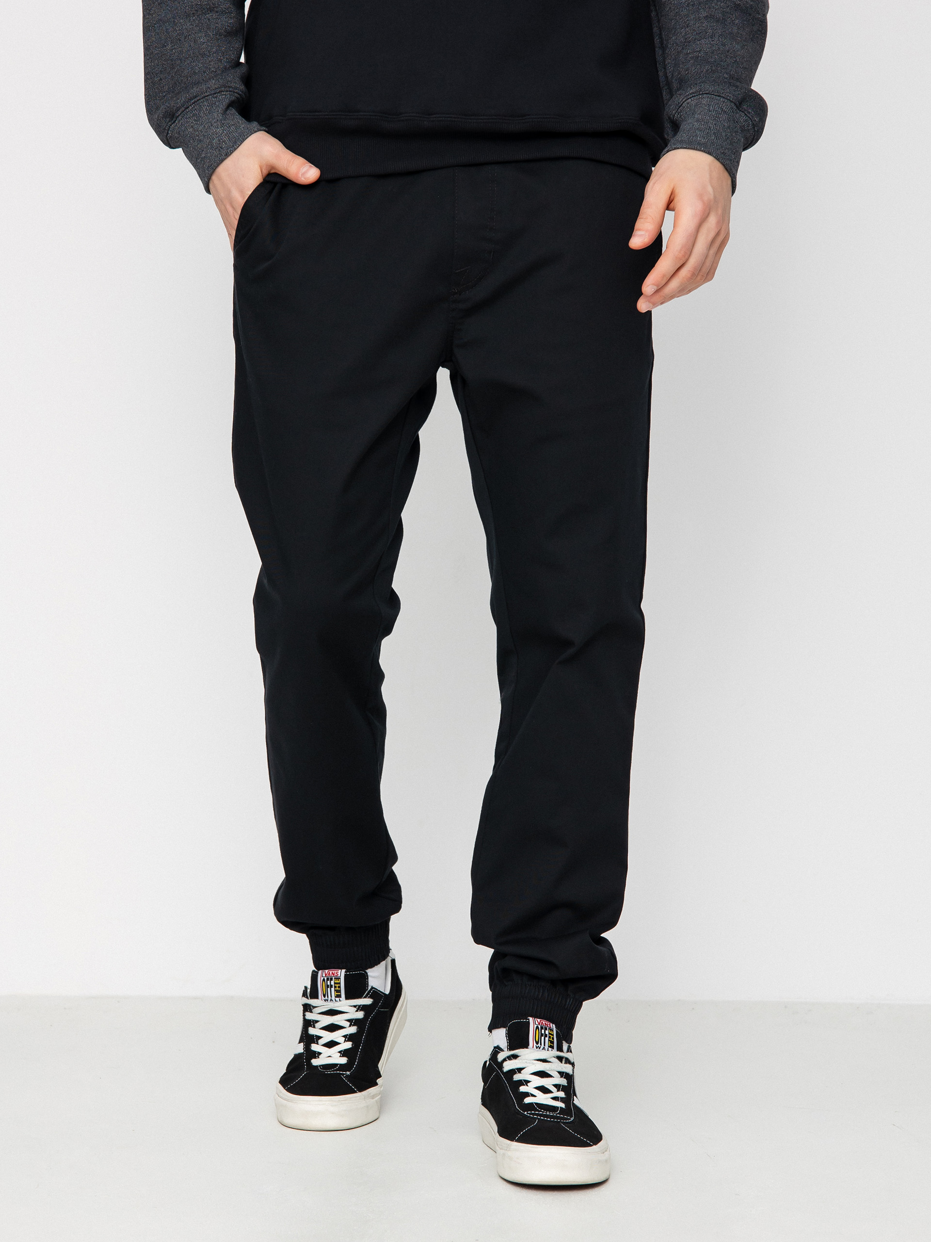 Nohavice Volcom Frickin Slim Jogger (black)
