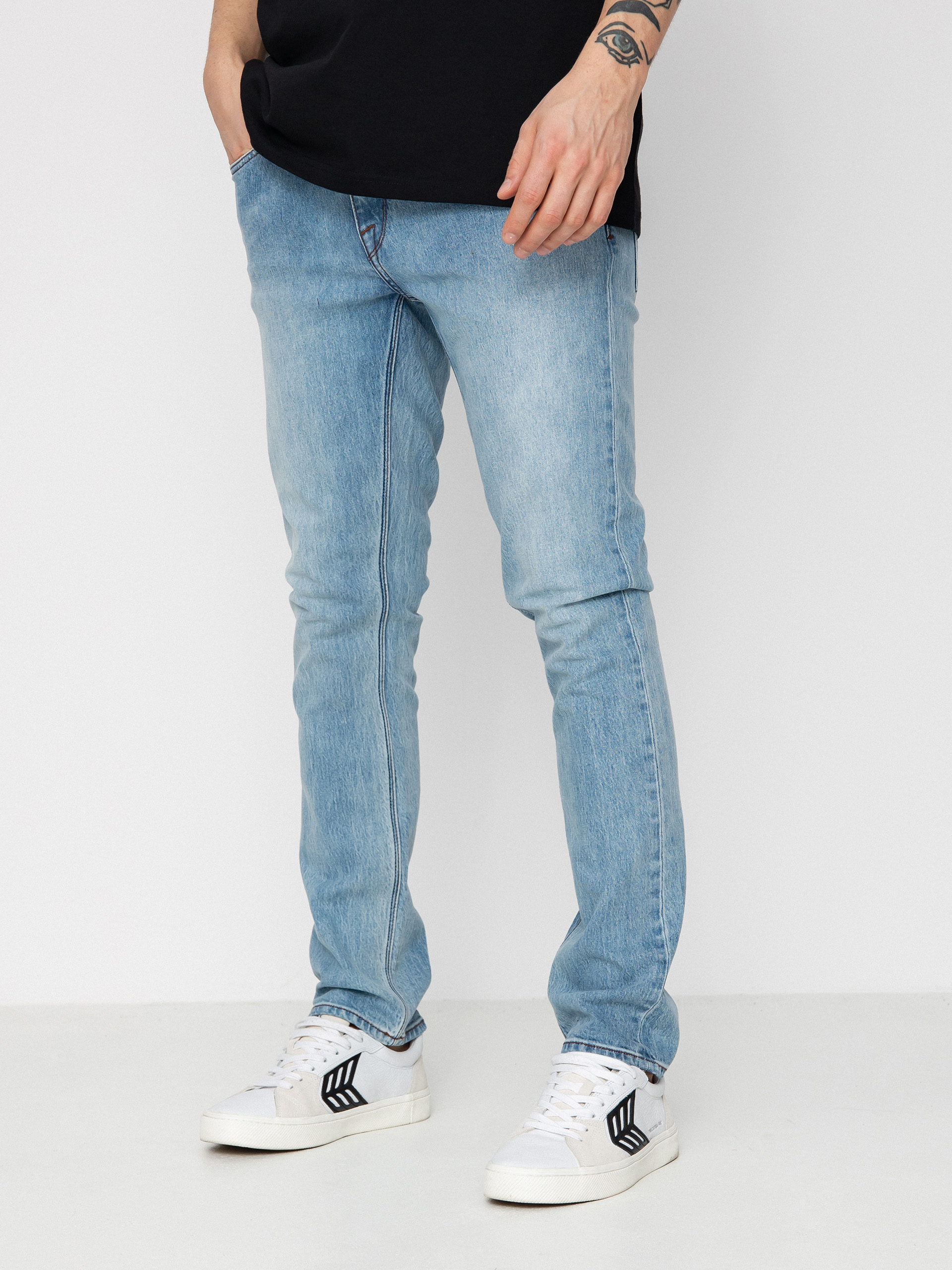 Nohavice Volcom Vorta Denim (wrecked indigo)