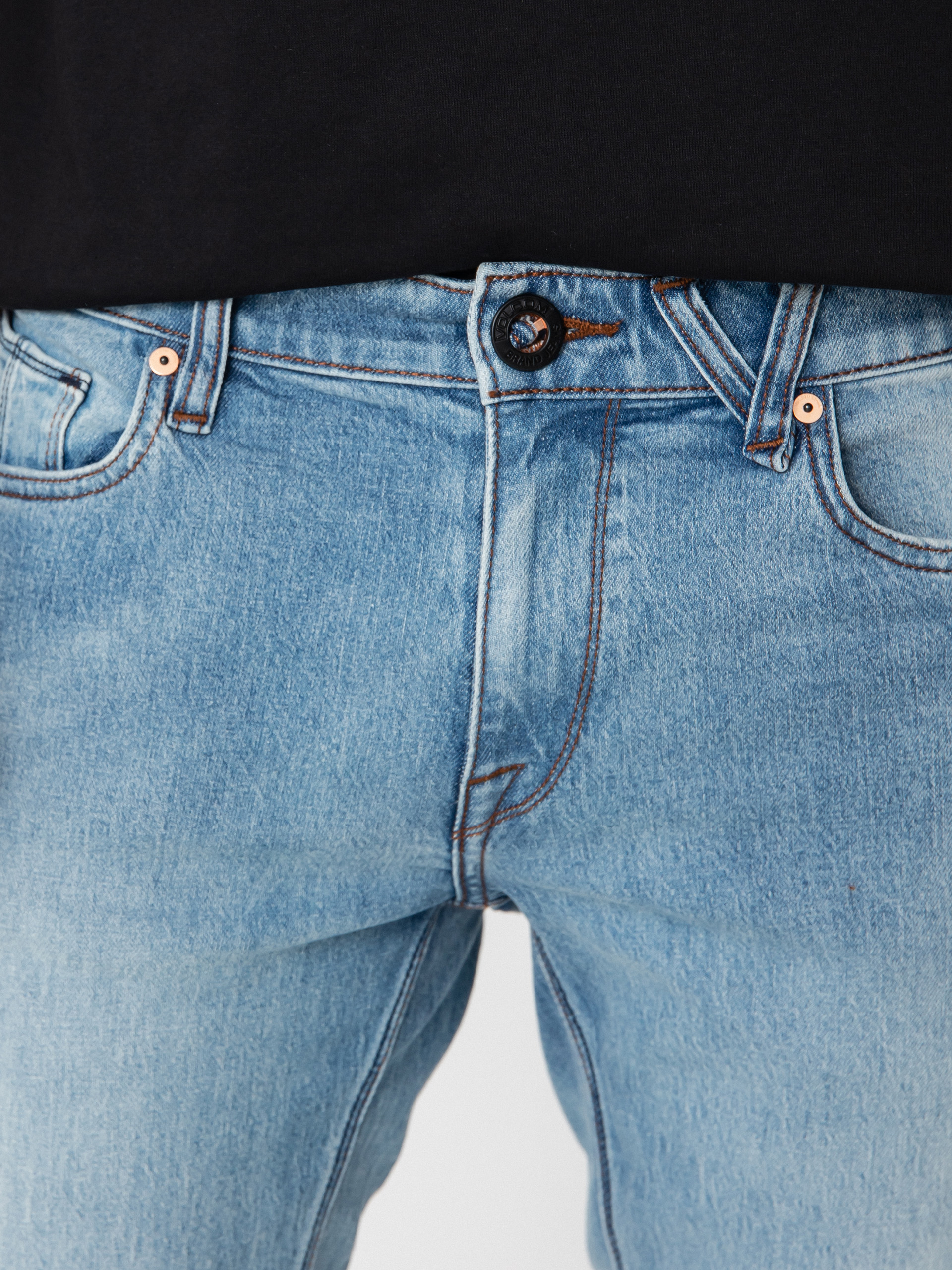 Nohavice Volcom Vorta Denim (wrecked indigo)