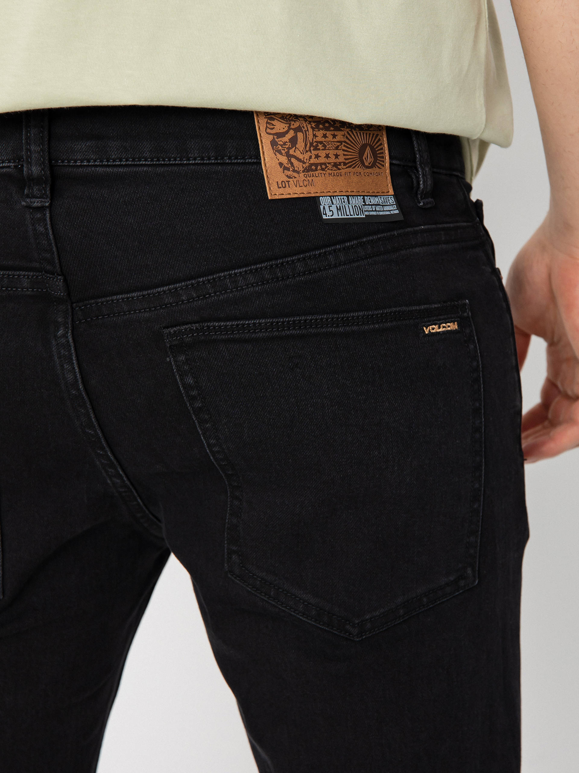 Nohavice Volcom Solver Denim (black out)