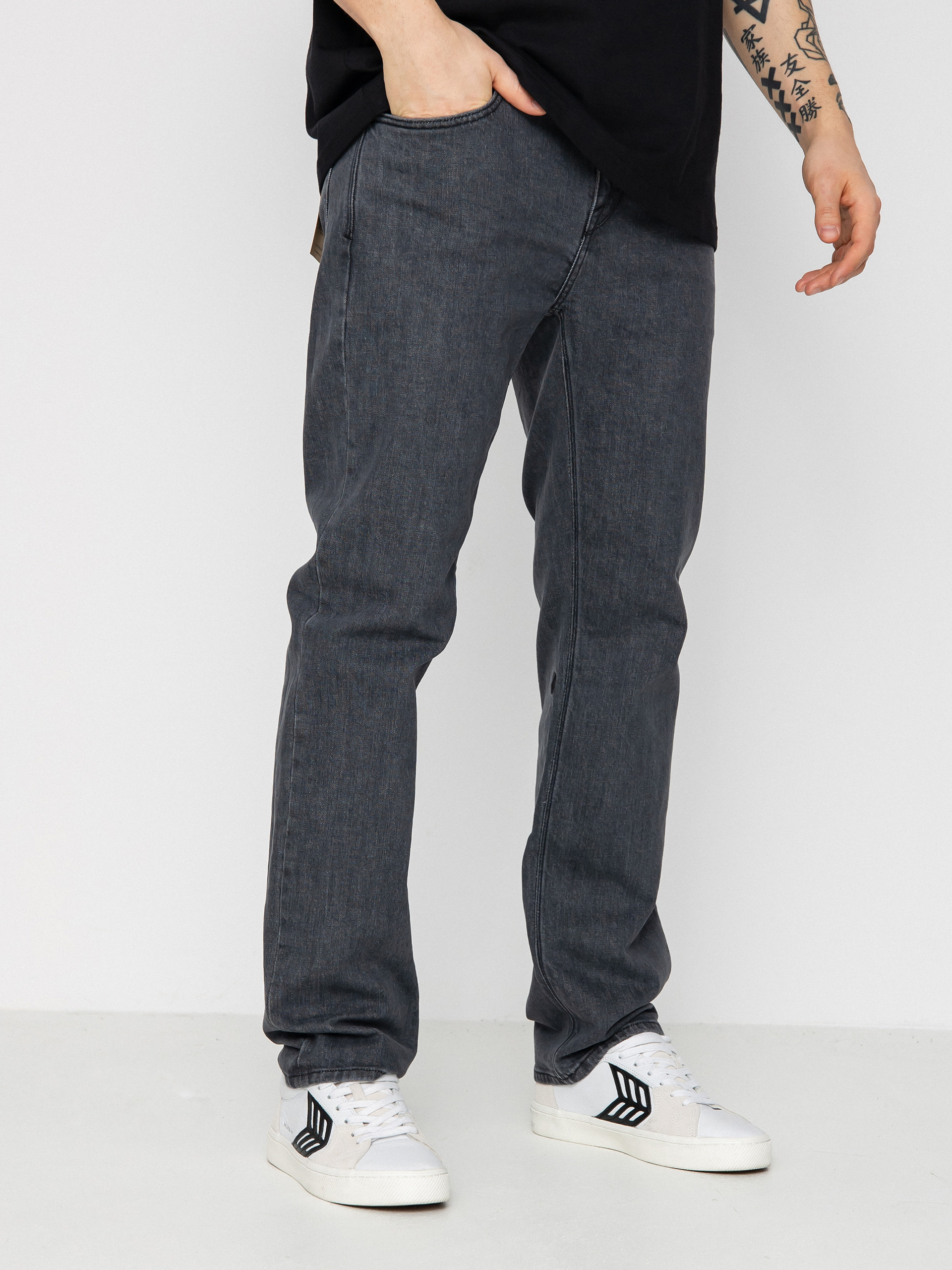 Nohavice Volcom Solver Denim (easy enzyme grey)