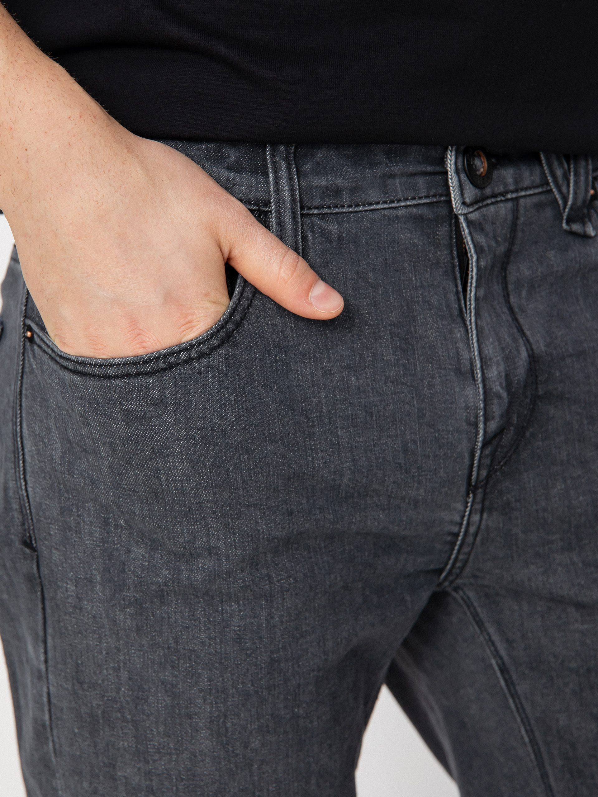 Nohavice Volcom Solver Denim (easy enzyme grey)