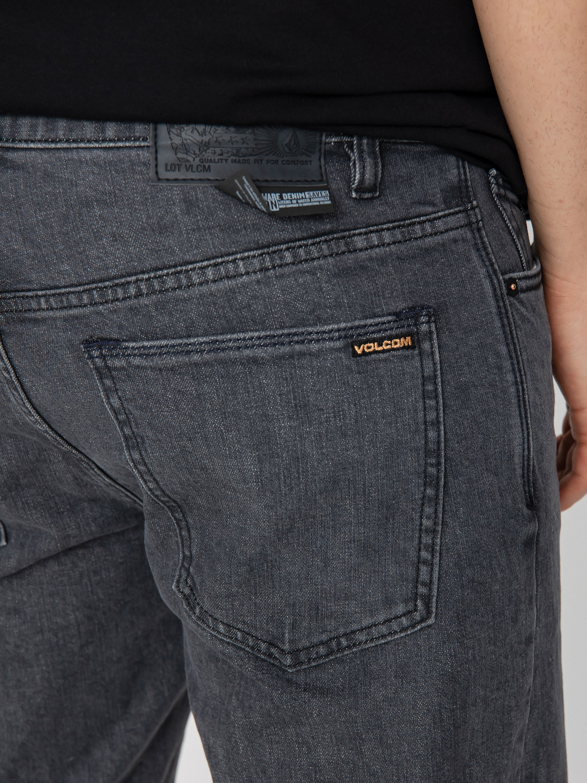 Nohavice Volcom Solver Denim (easy enzyme grey)