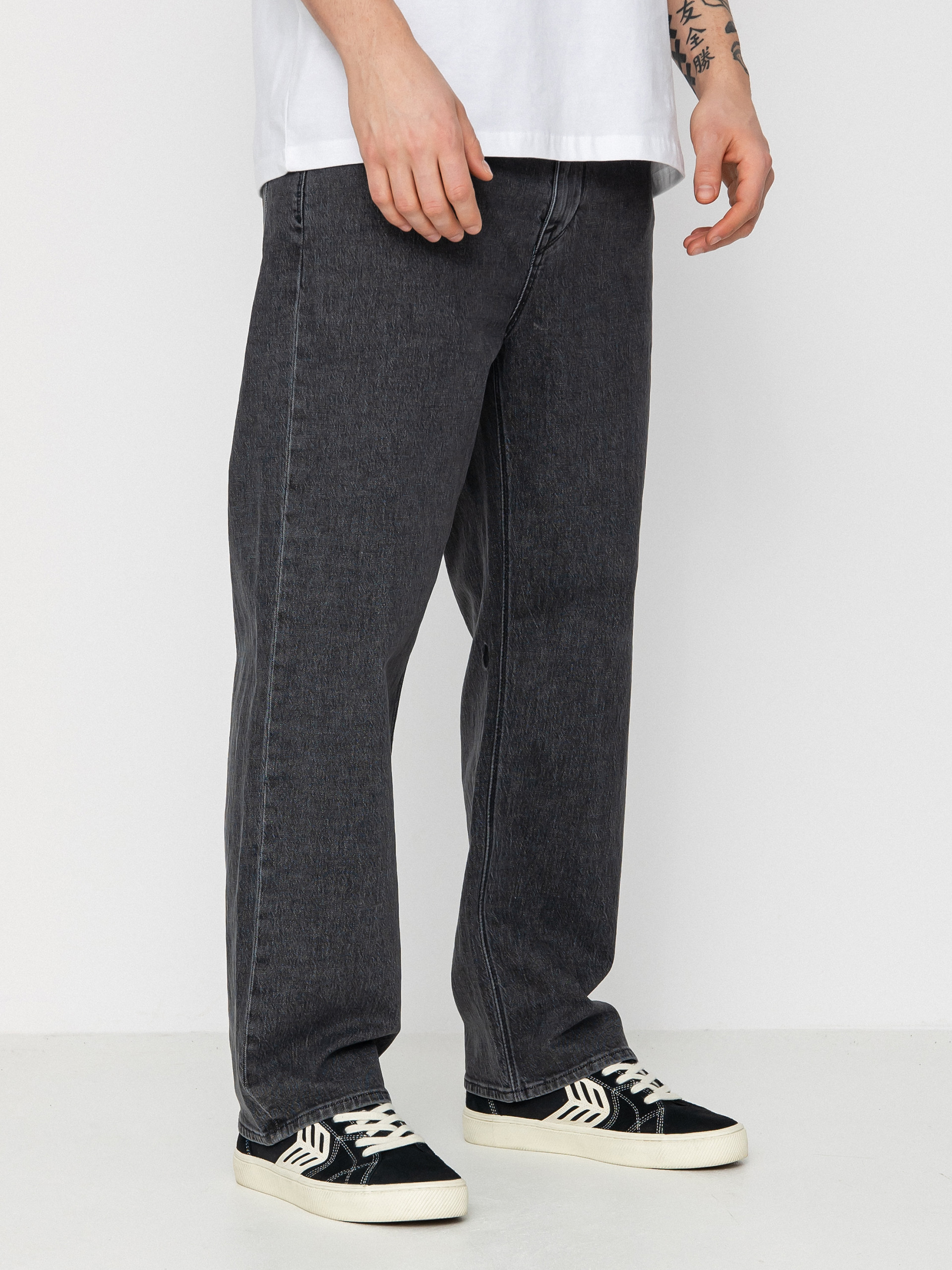 Nohavice Volcom Nailer Denim (stoney black)