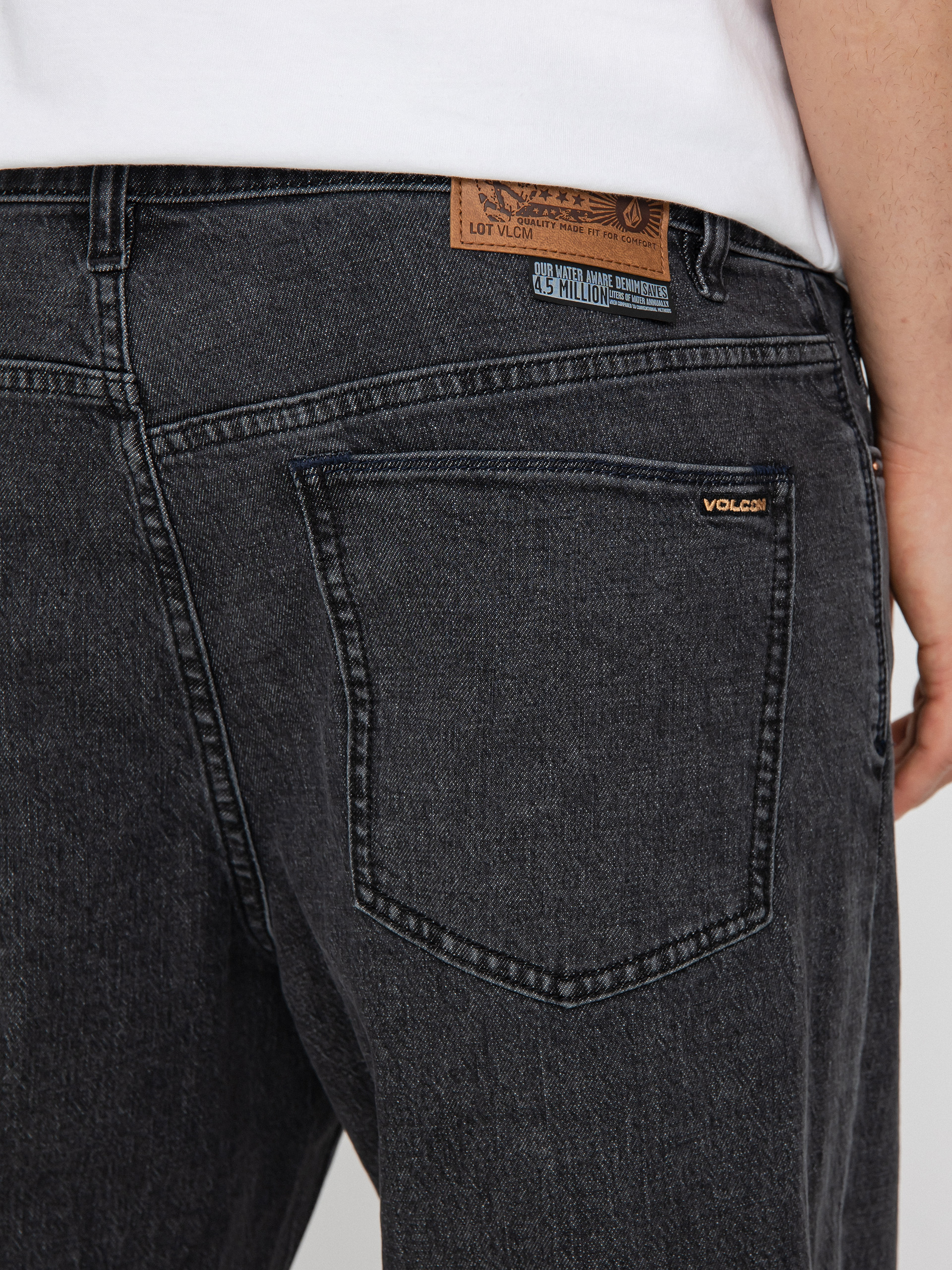 Nohavice Volcom Nailer Denim (stoney black)