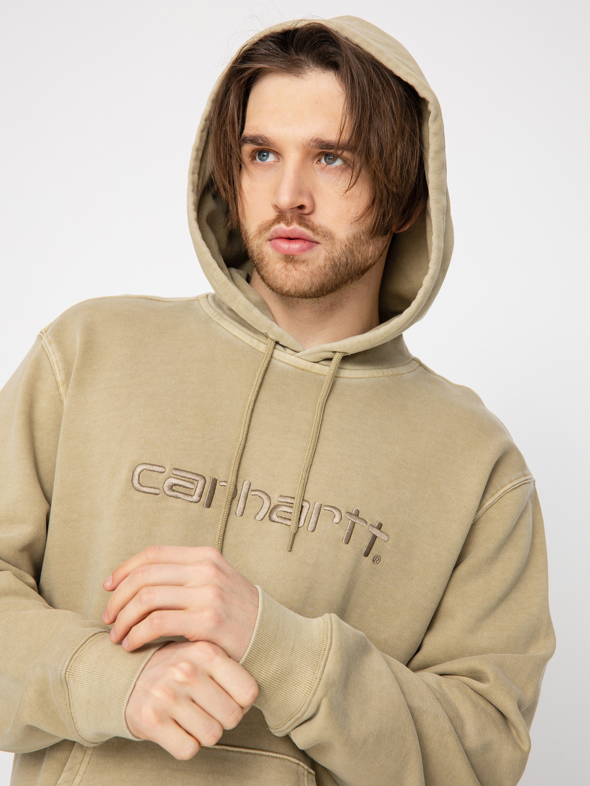 Mikina s kapucňou Carhartt WIP Duster HD (ammonite)