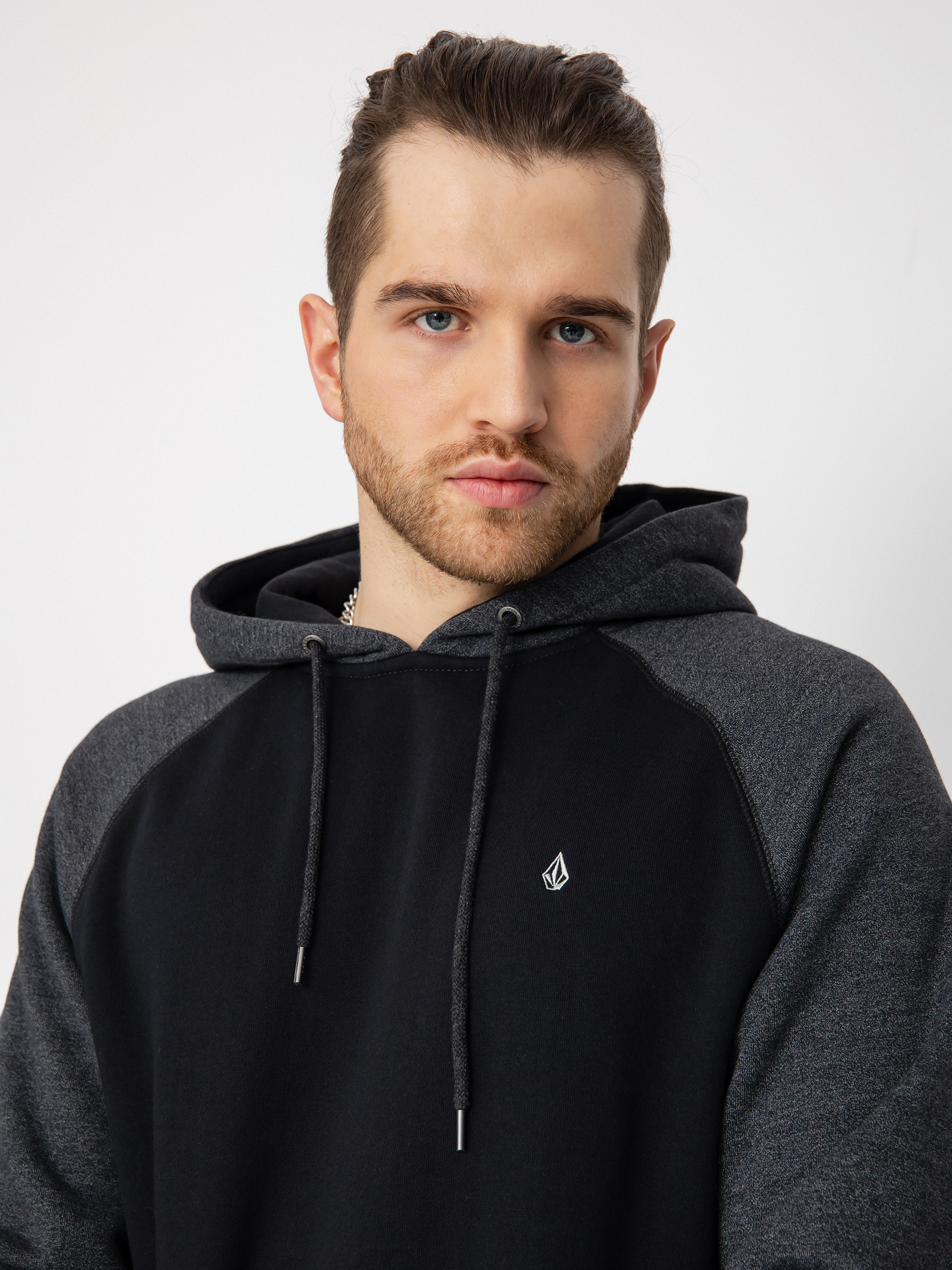 Mikina s kapucňou Volcom Homak HD (black)