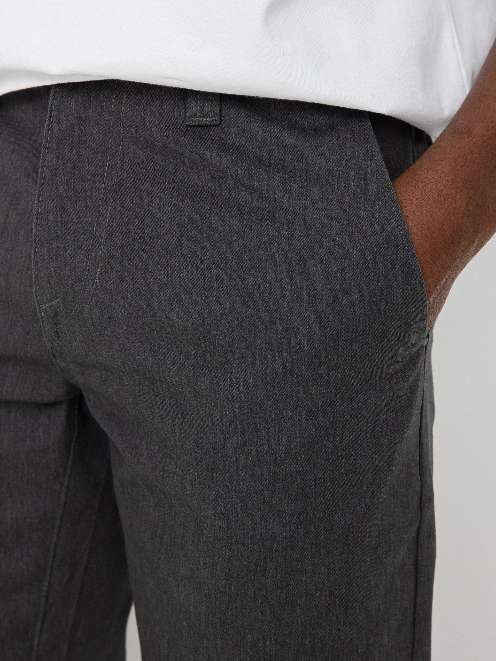 Nohavice Volcom Frickin Modern Stret (charcoal heather)