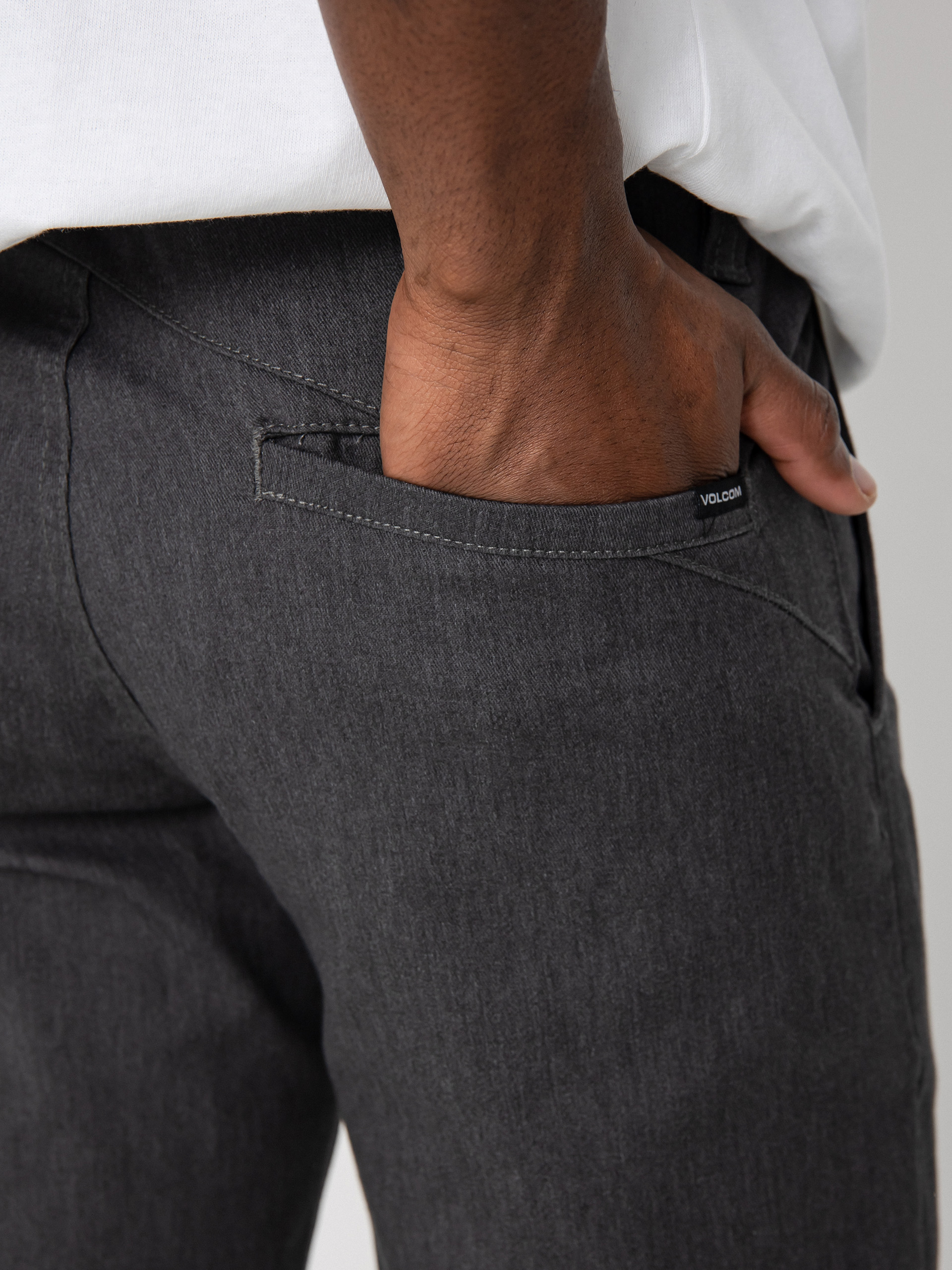 Nohavice Volcom Frickin Modern Stret (charcoal heather)