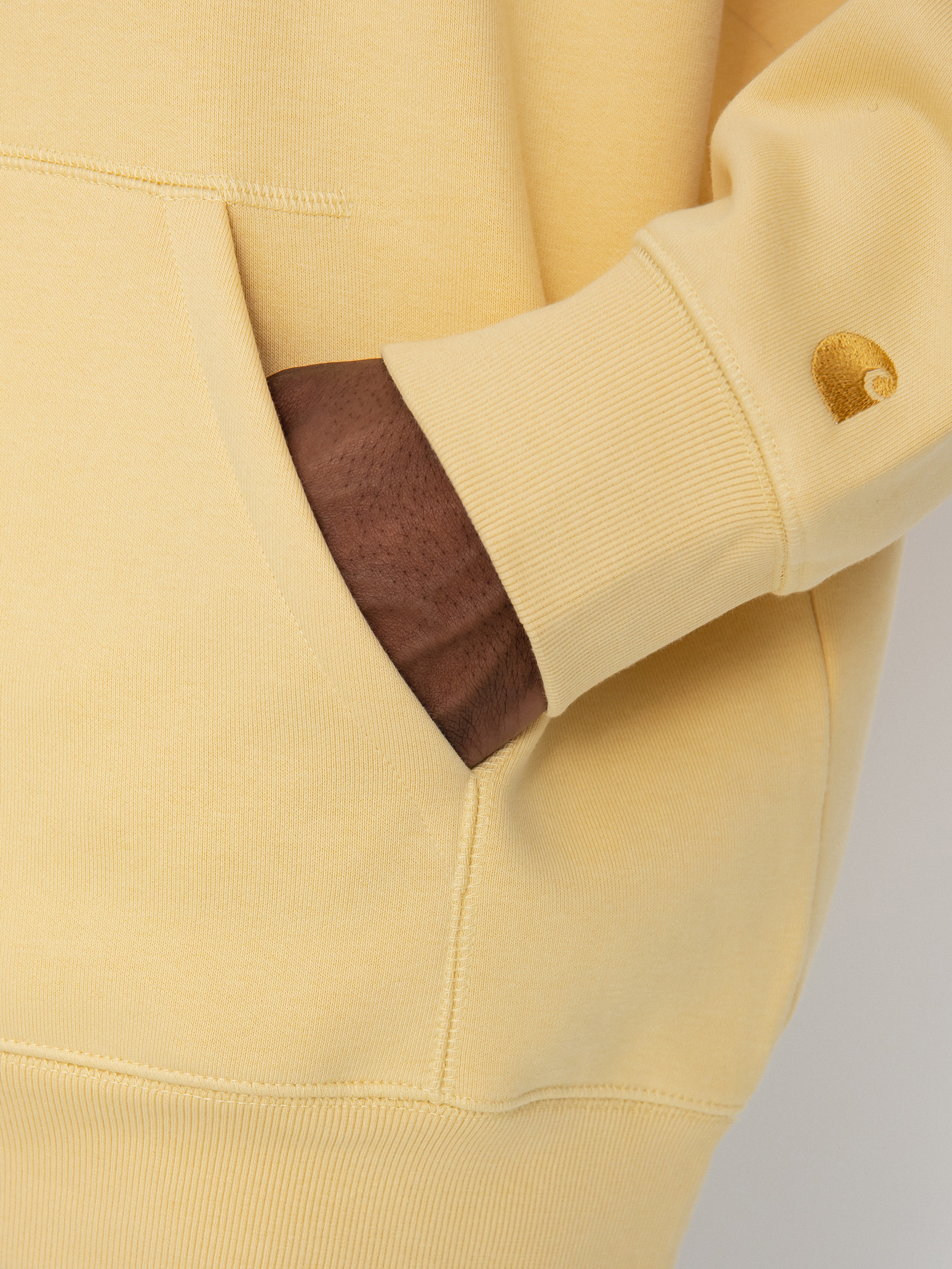 Mikina s kapucňou Carhartt WIP Chase HD (citron/gold)