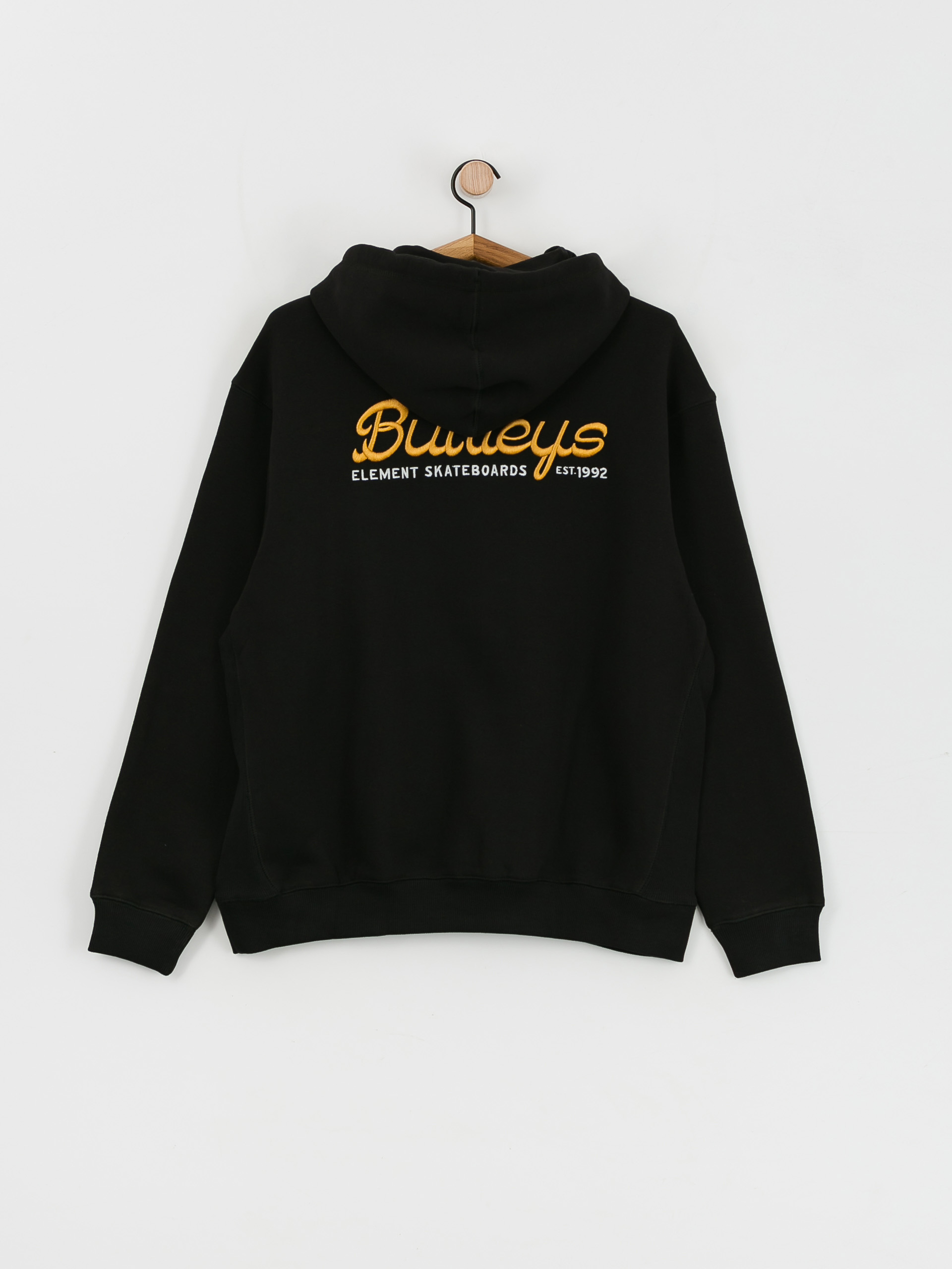 Mikina s kapucňou Element Burleys HD (flint black)