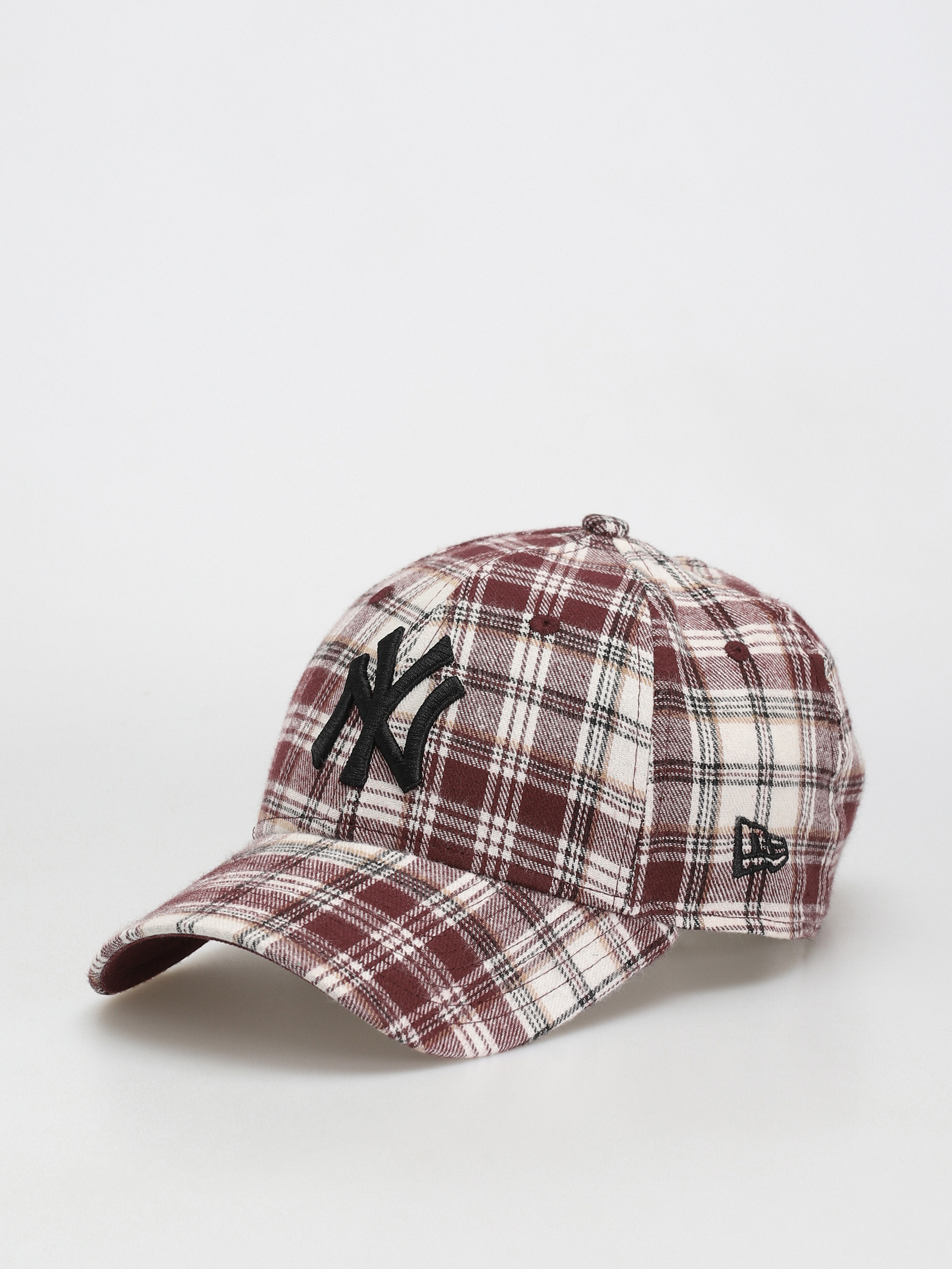 Šiltovka New Era Plaid Camo 9Forty New York Yankees (maroon)