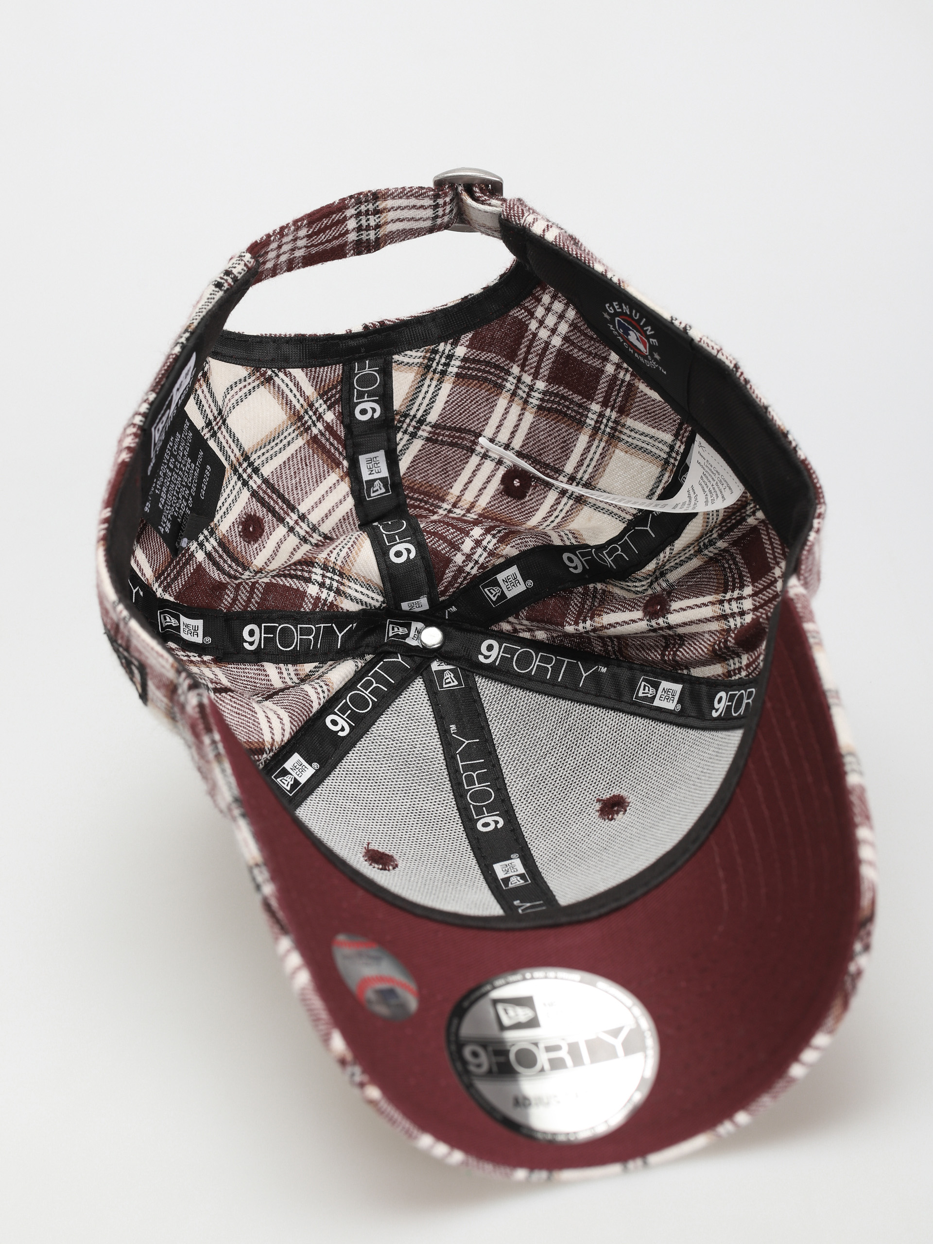 Šiltovka New Era Plaid Camo 9Forty New York Yankees (maroon)