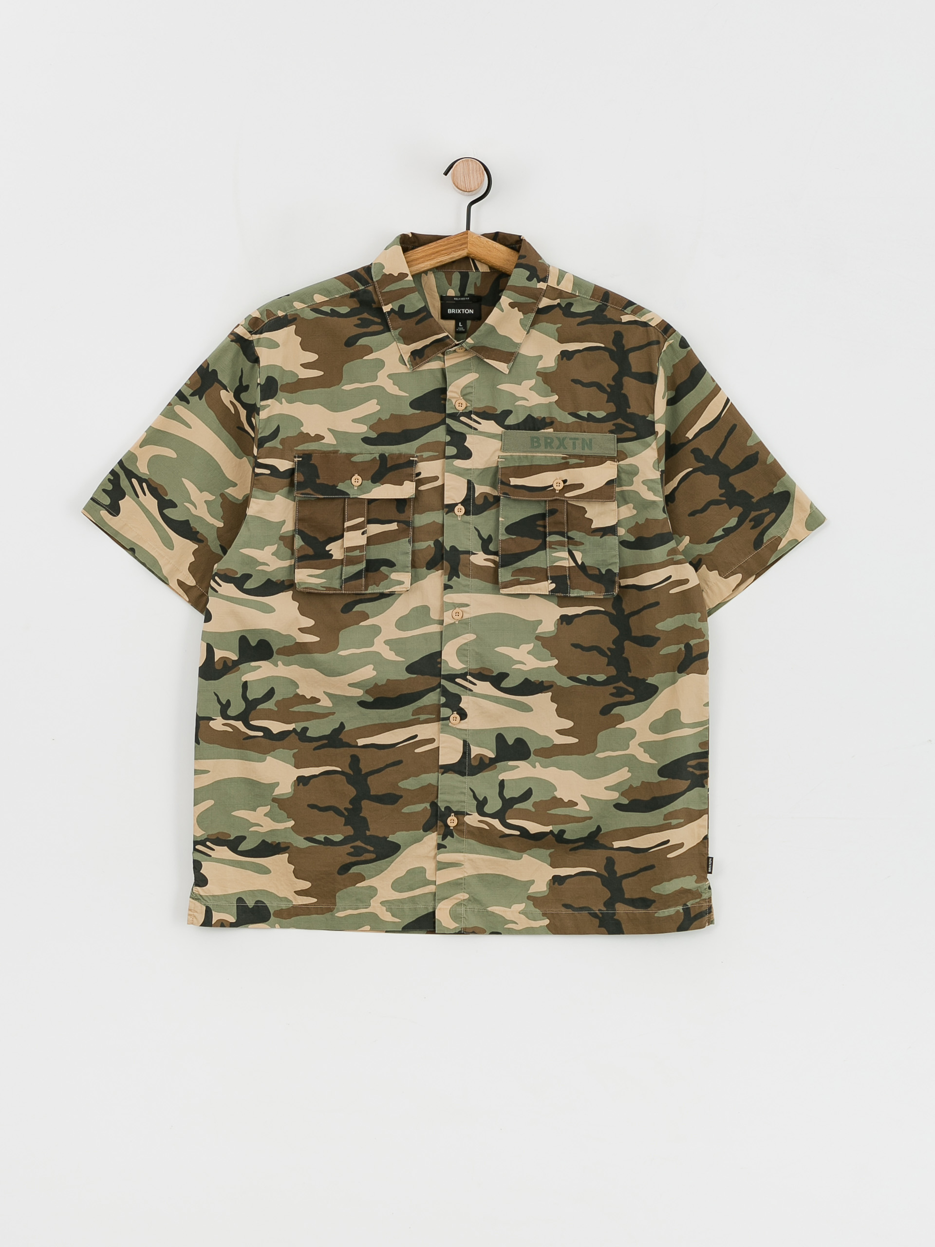 Košeľa Brixton Surplus (camo surplus)