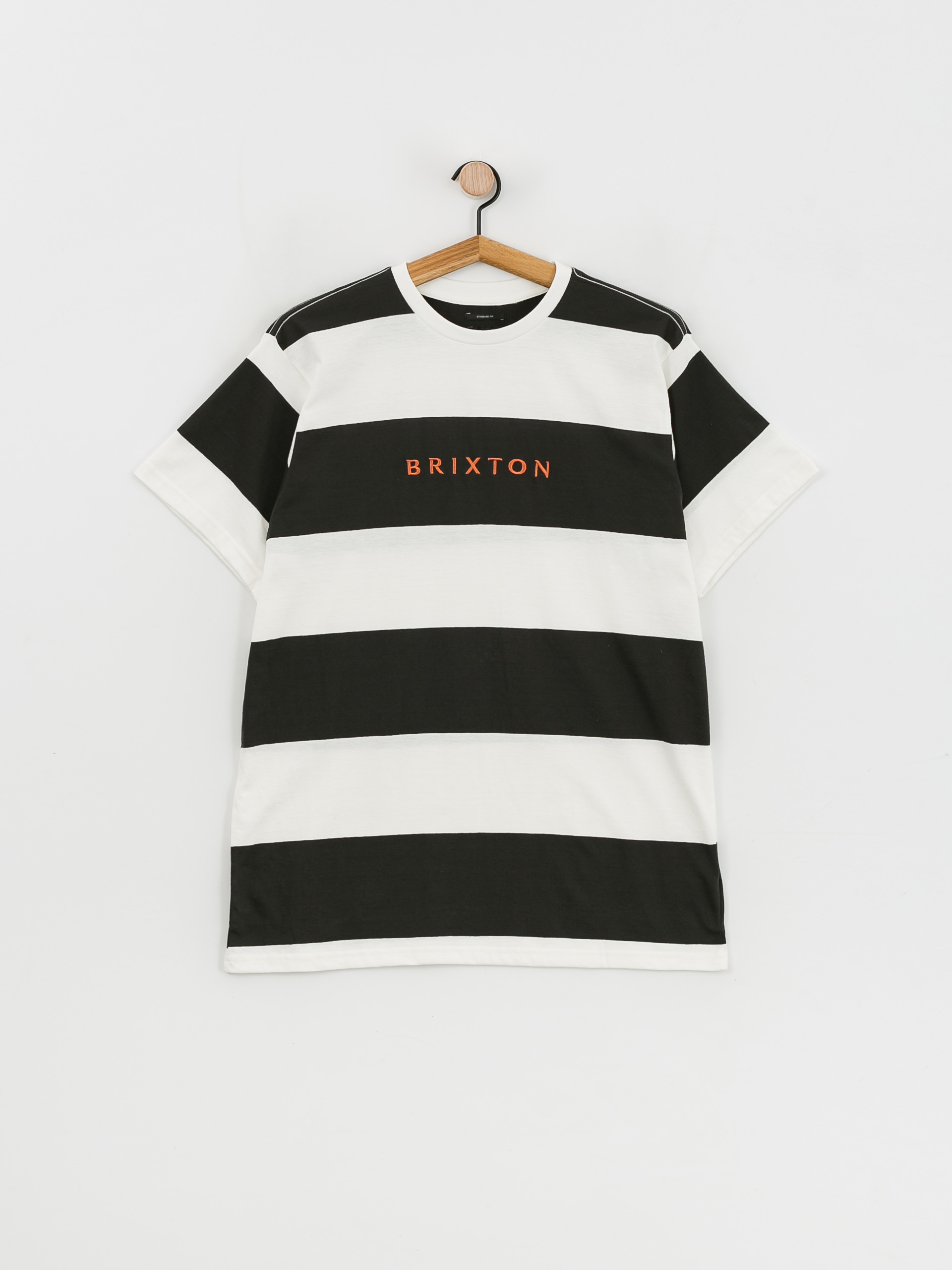 Tričko Brixton Hilt Alpha Line (off white/washed black/paradis)