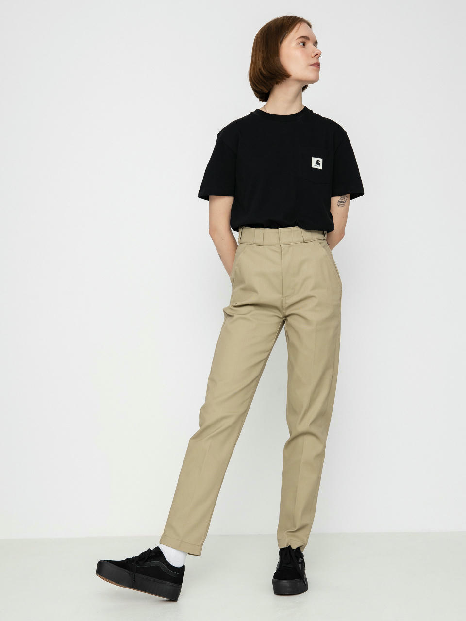 Nohavice Dickies Whitford Wmn (khaki)