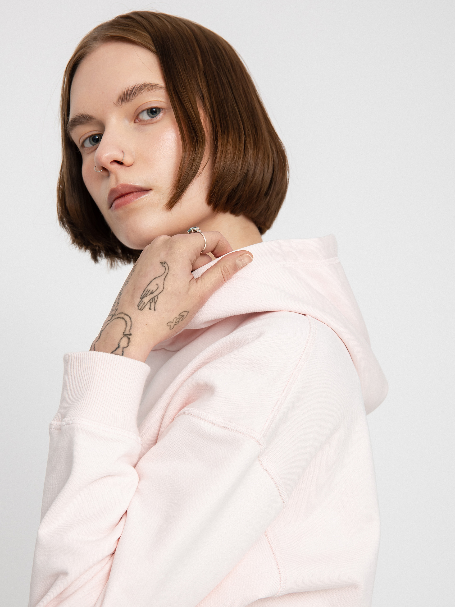 Mikina s kapucňou New Balance Essentials HD Wmn (washedpi)