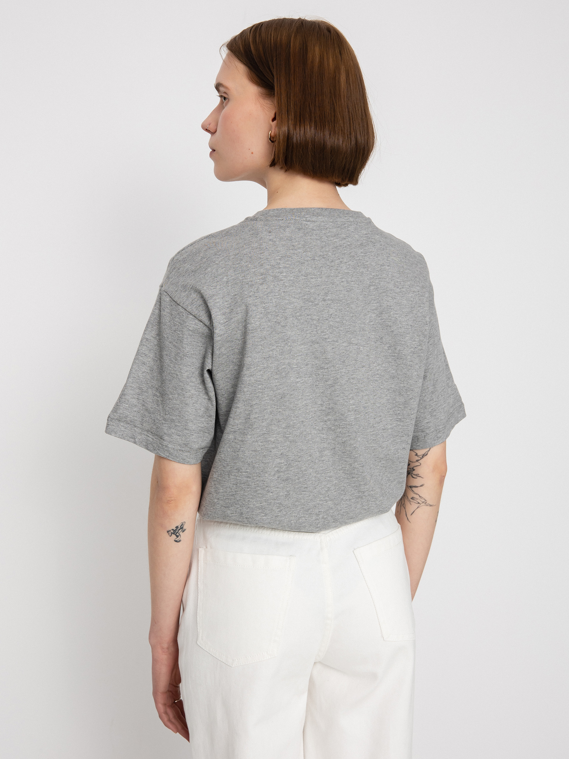 Tričko Carhartt WIP Chase Wmn (grey heather/gold)