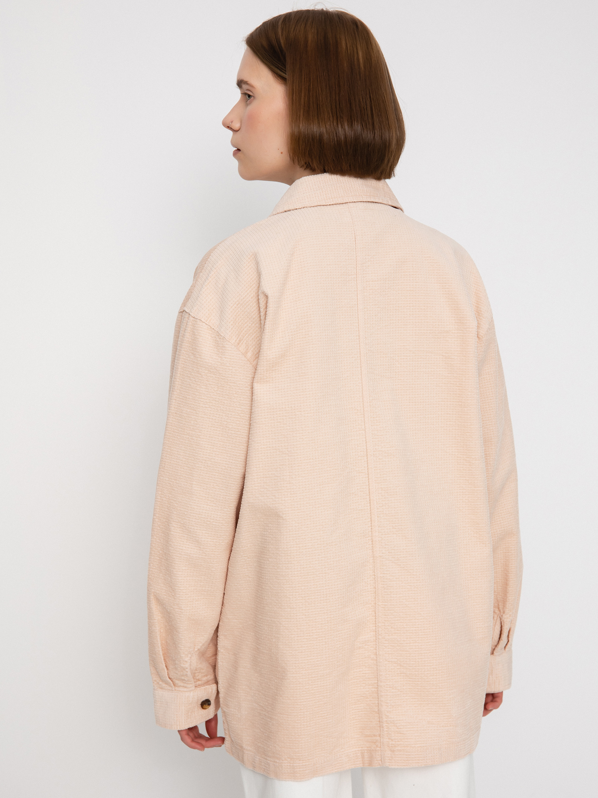 Košeľa Brixton Dundee Corduroy Overshirt Wmn (rose dust)