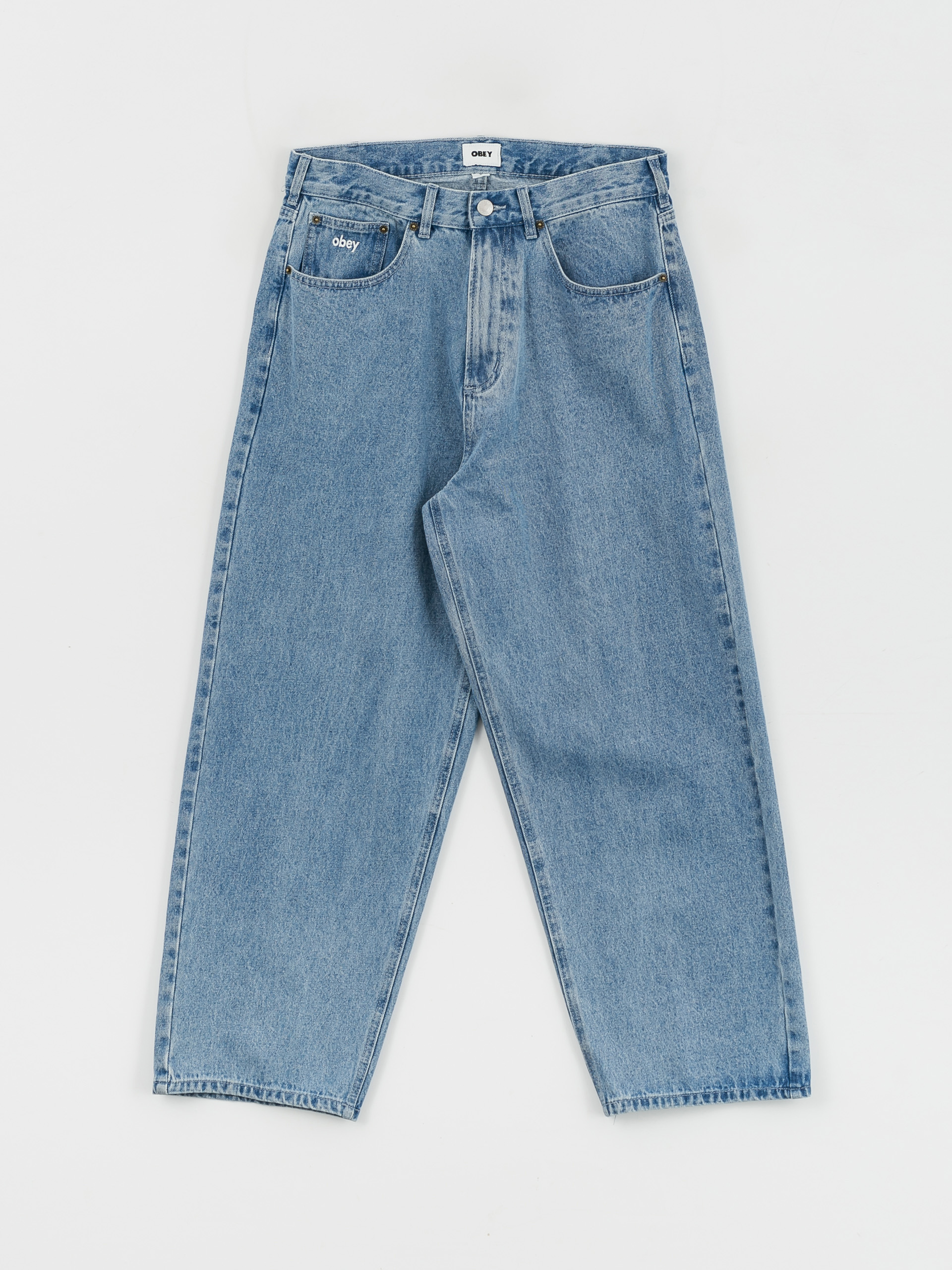 Nohavice OBEY Bigwig (light indigo)