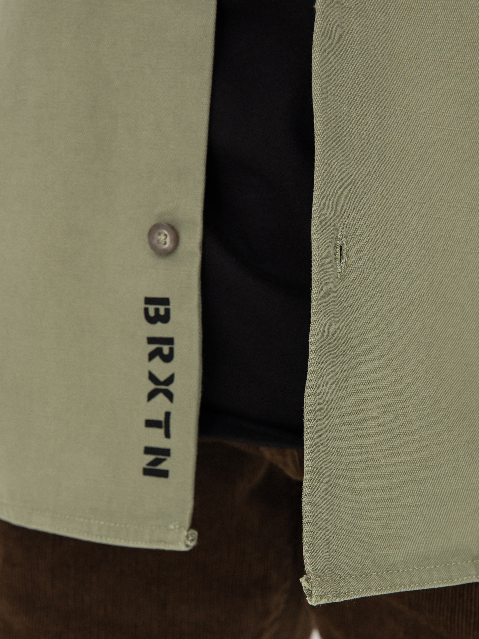 Košeľa Brixton Bowery Surplus Overshirt Ls (olive surplus)