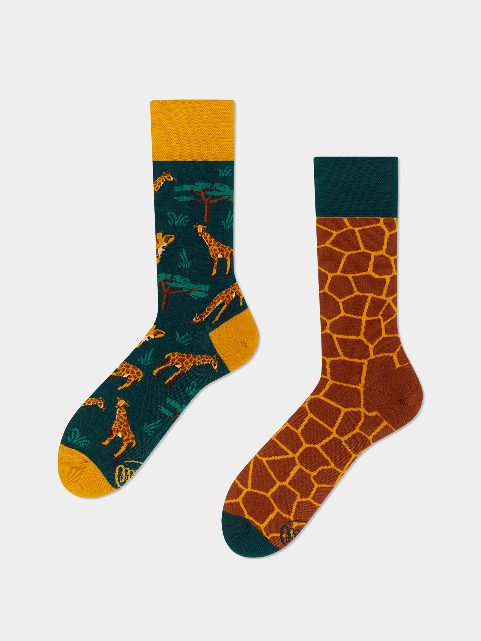 Ponožky Many Mornings The Giraffe (green/brown/yellow)