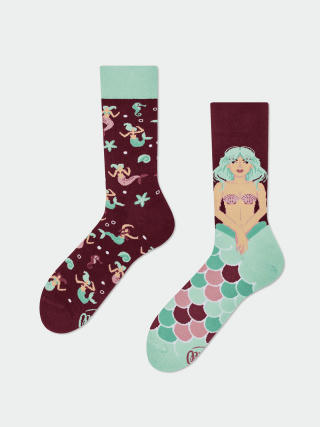 Ponožky Many Mornings Mystic Mermaid (burgundy/blue)