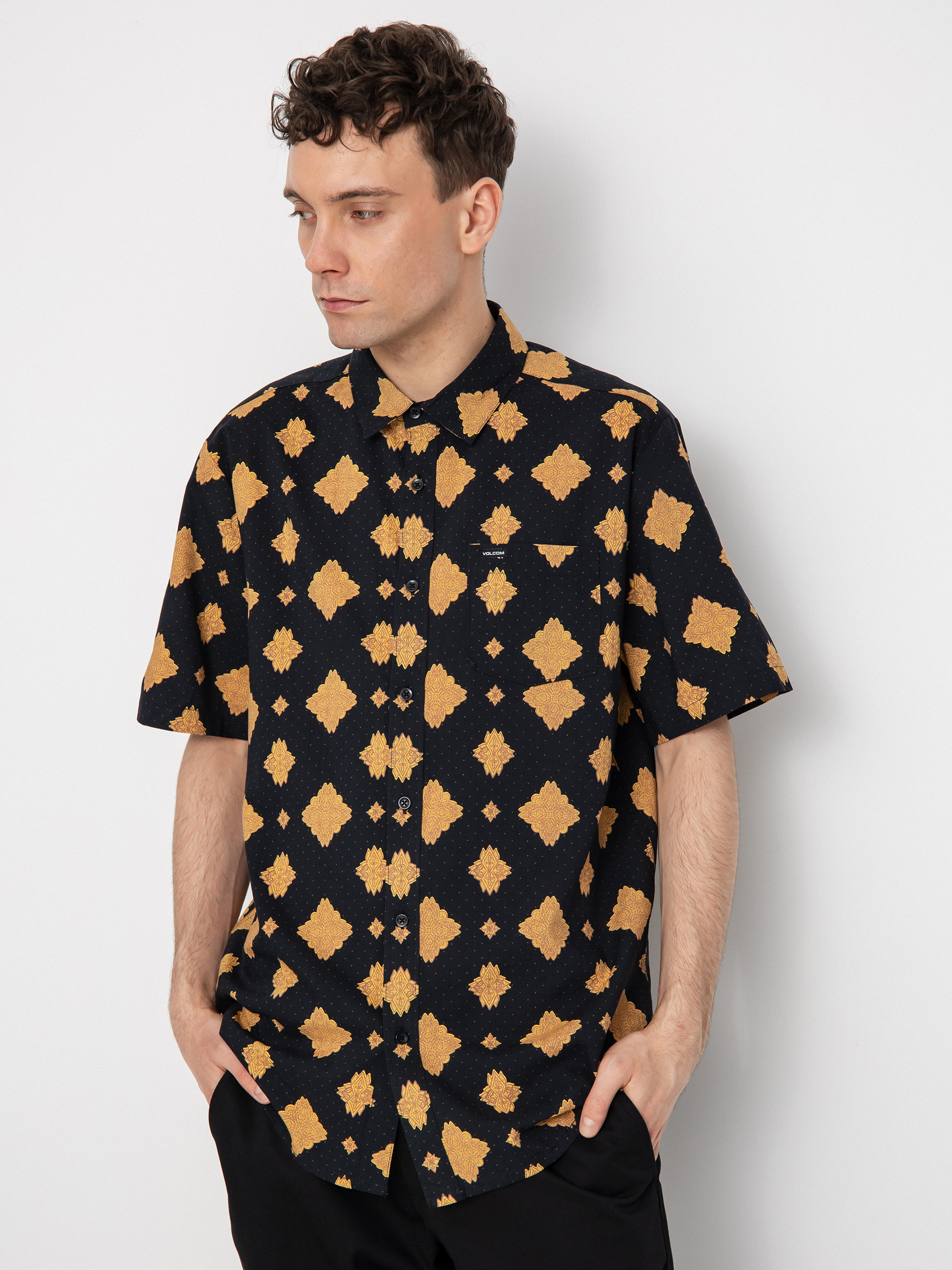 Košeľa Volcom Grit Mandala (new black)