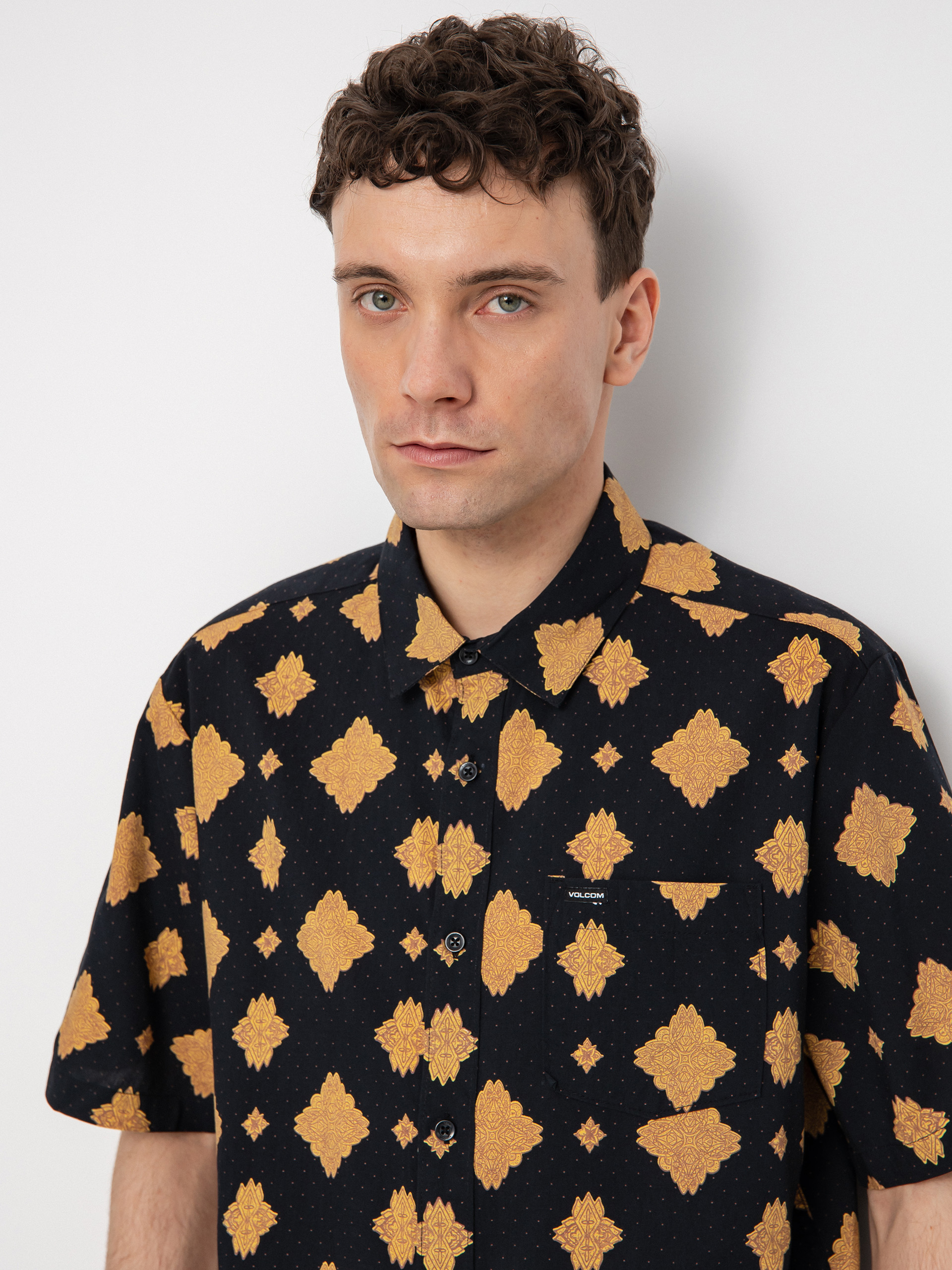 Košeľa Volcom Grit Mandala (new black)