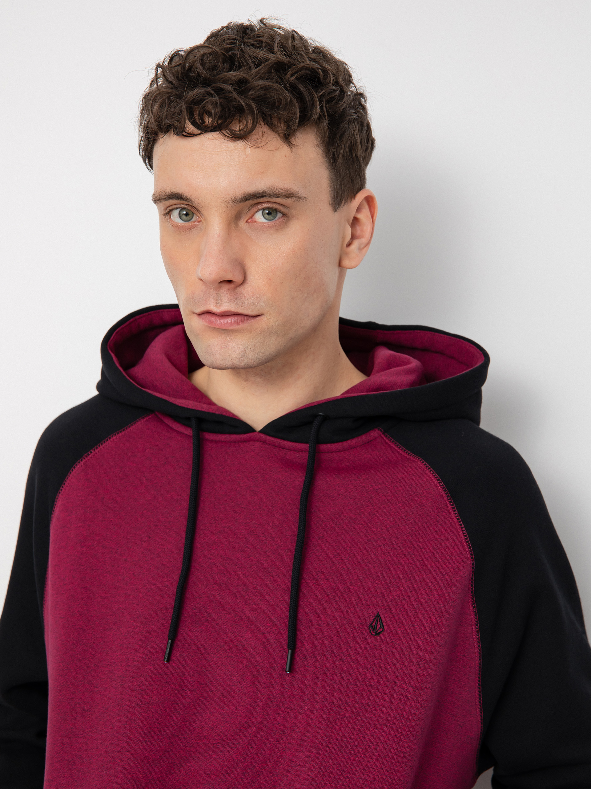 Mikina s kapucňou Volcom Homak HD (plum)