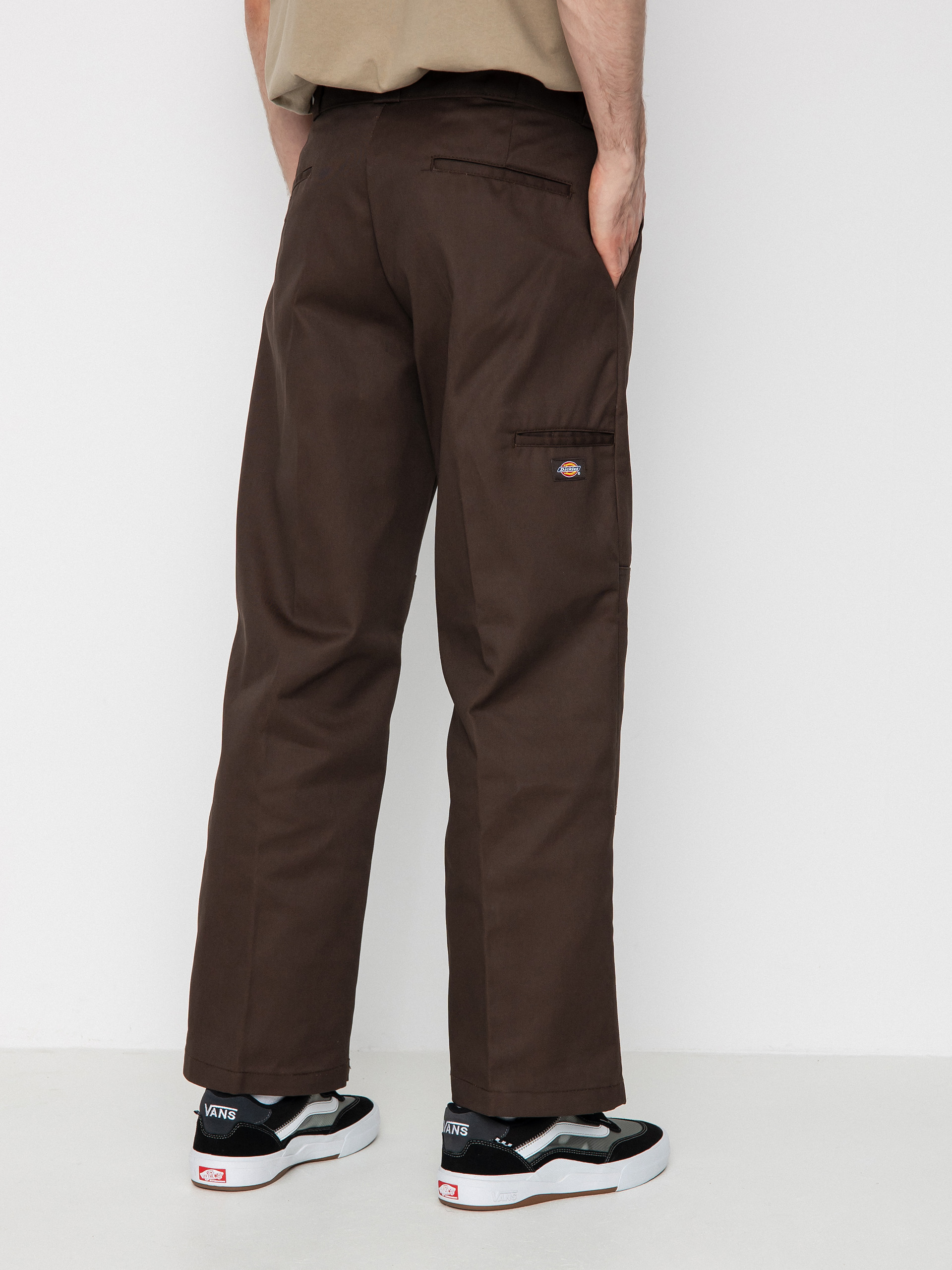 Nohavice Dickies Double Knee (dark brown)