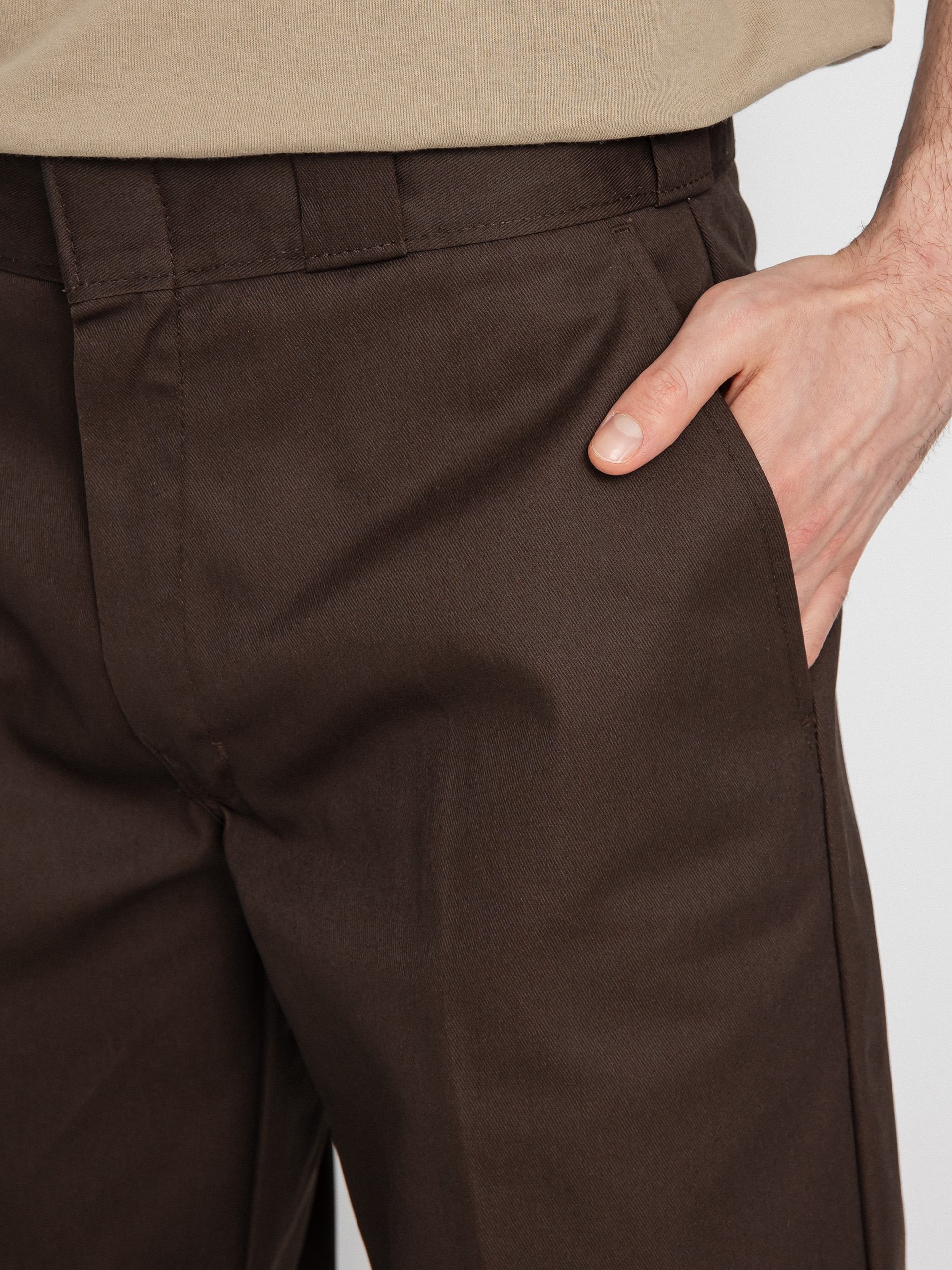 Nohavice Dickies Double Knee (dark brown)