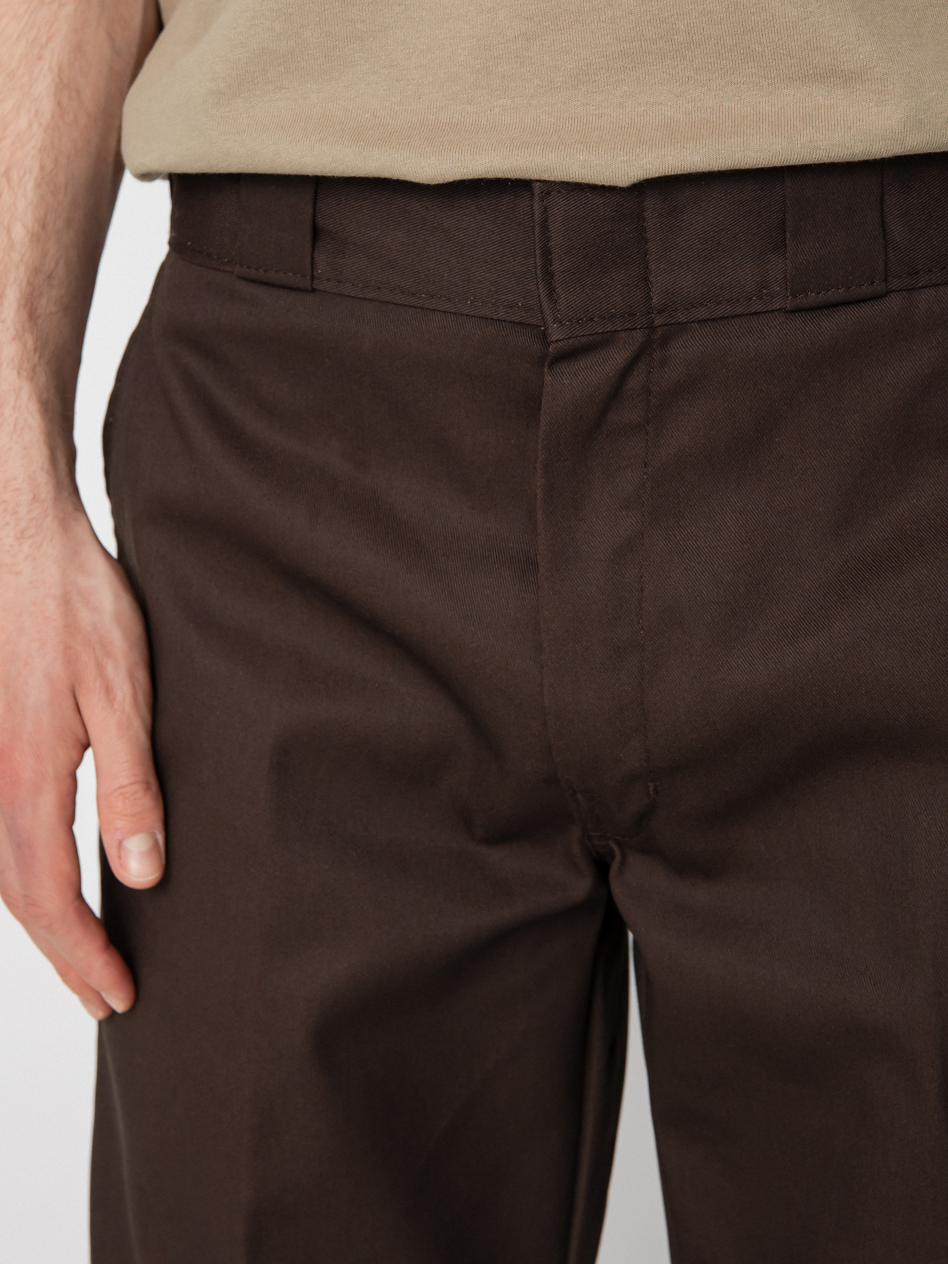 Nohavice Dickies Double Knee (dark brown)