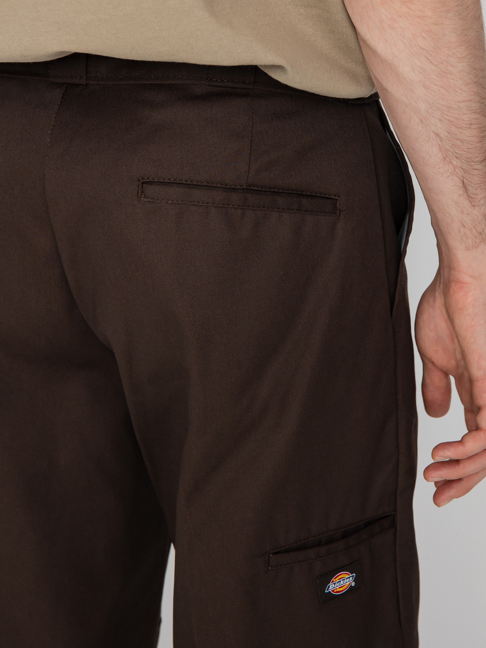 Nohavice Dickies Double Knee (dark brown)