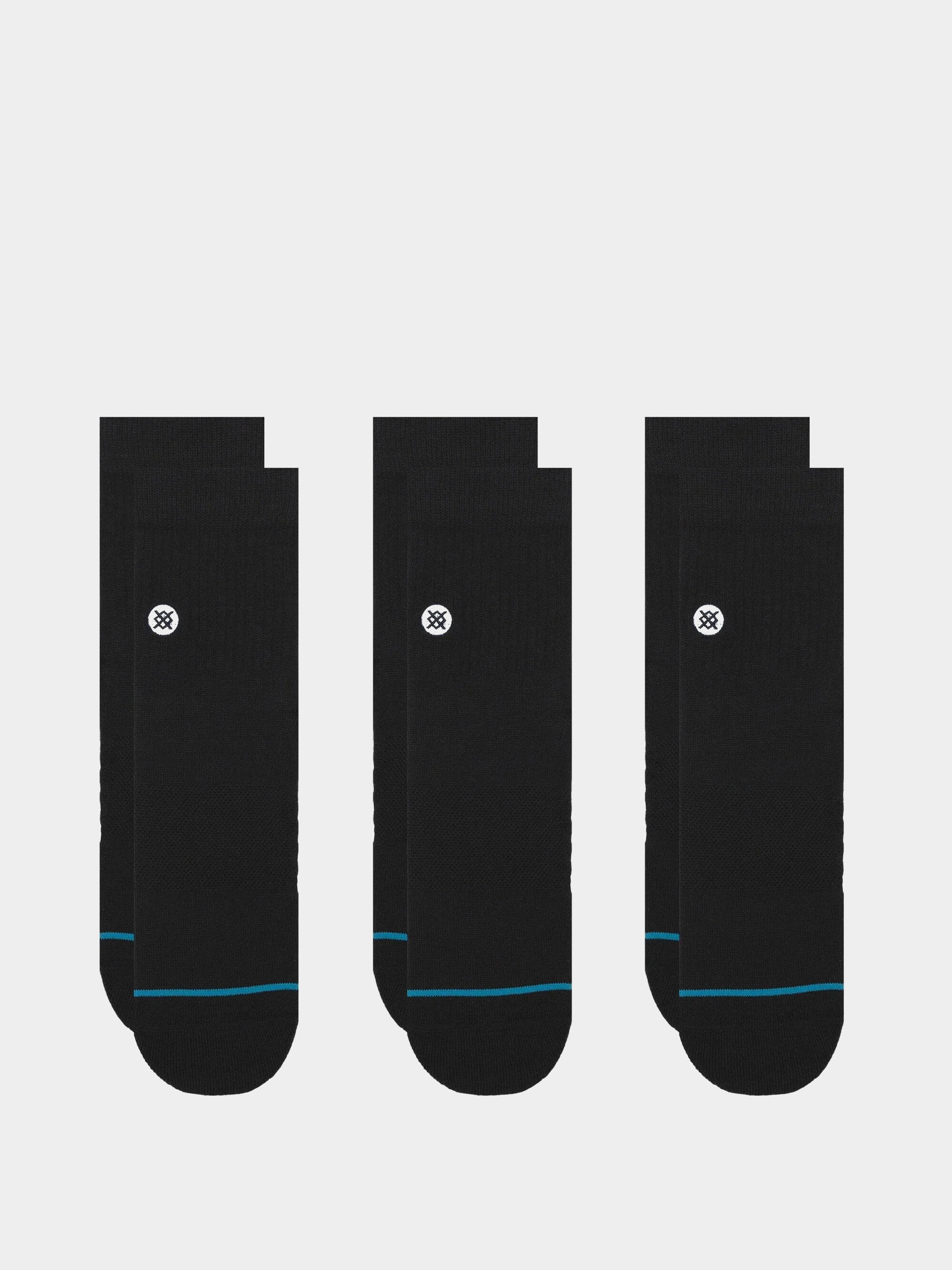 Ponožky Stance Icon Quarter 3 Pack (black)