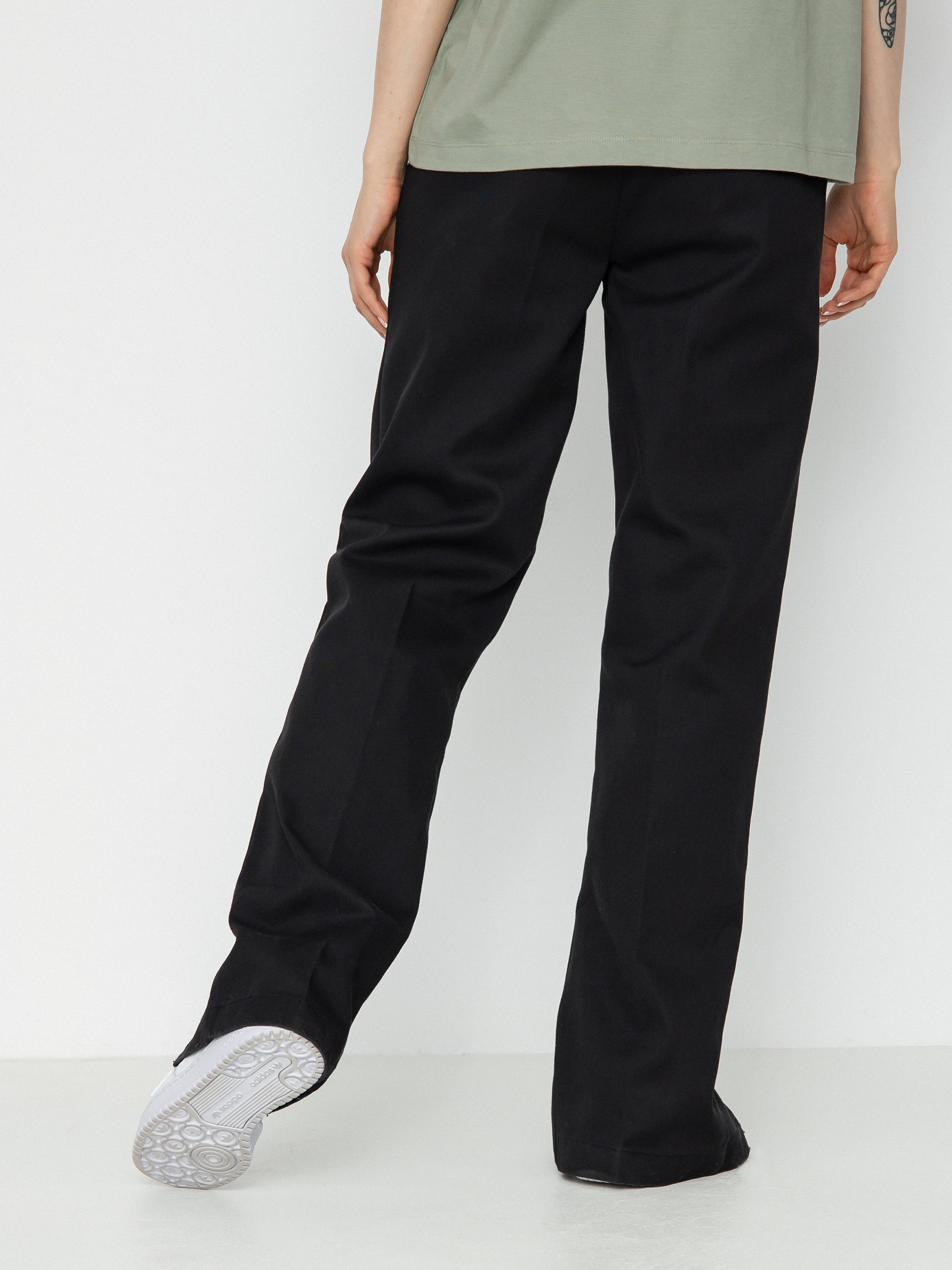 Nohavice Dickies Phoenix Split Hem Long Wmn (black)