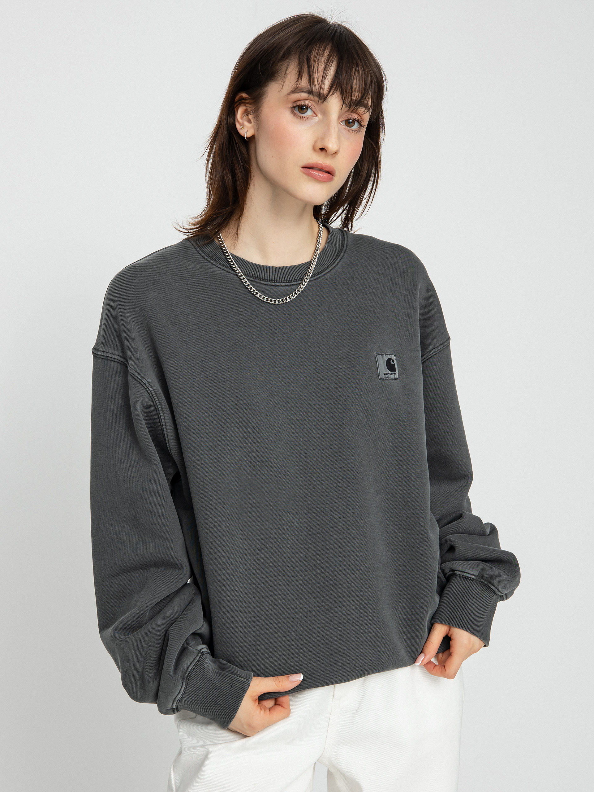 Mikina Carhartt WIP Nelson Wmn (black)