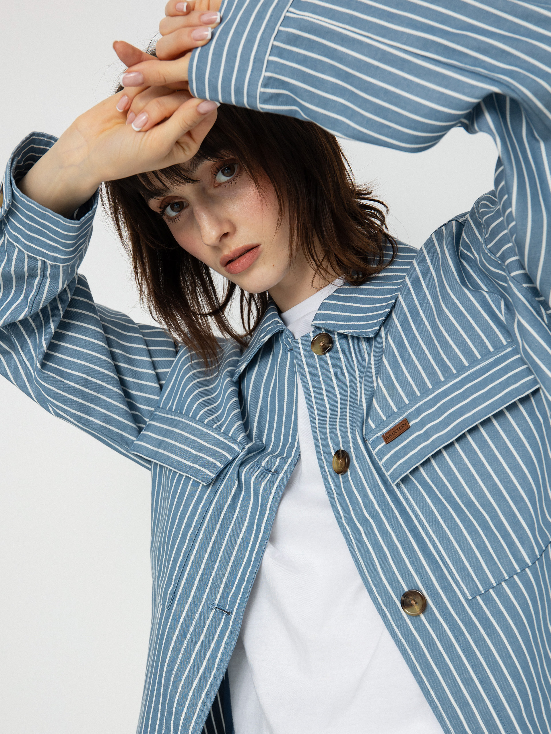 Bunda Brixton Stark Trucker Wmn (blue heaven)