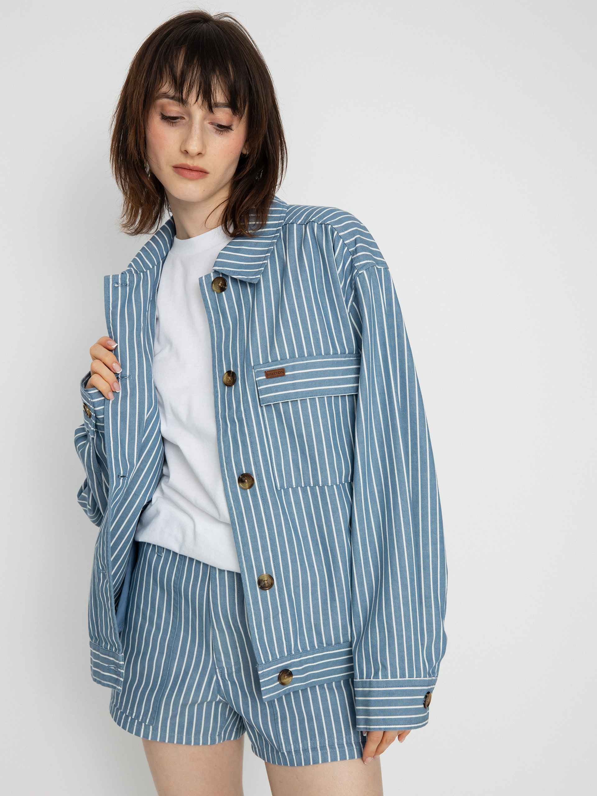 Bunda Brixton Stark Trucker Wmn (blue heaven)